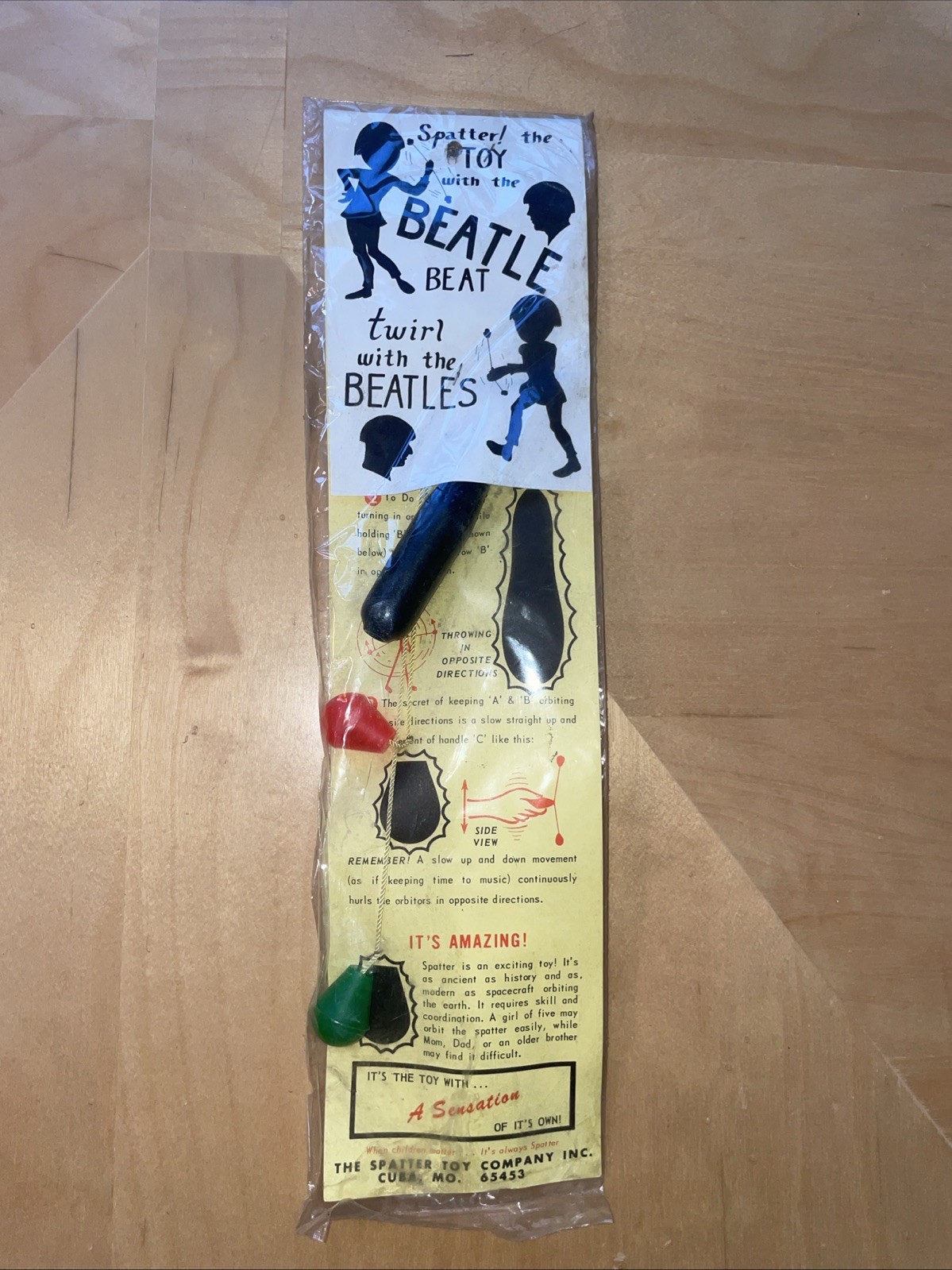 Extremely Rare Beatles Beat Spatter Toy Co Twirl NOS Vintage 1960s New Old Stock Extremely Rare Beatles Beat Spatter Toy Co Twirl NOS Vintage 1960s New Old Stock