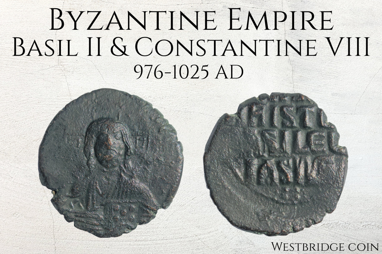 Basil II & Constantine VIII | Byzantine Empire, Follis | 976-1028 AD