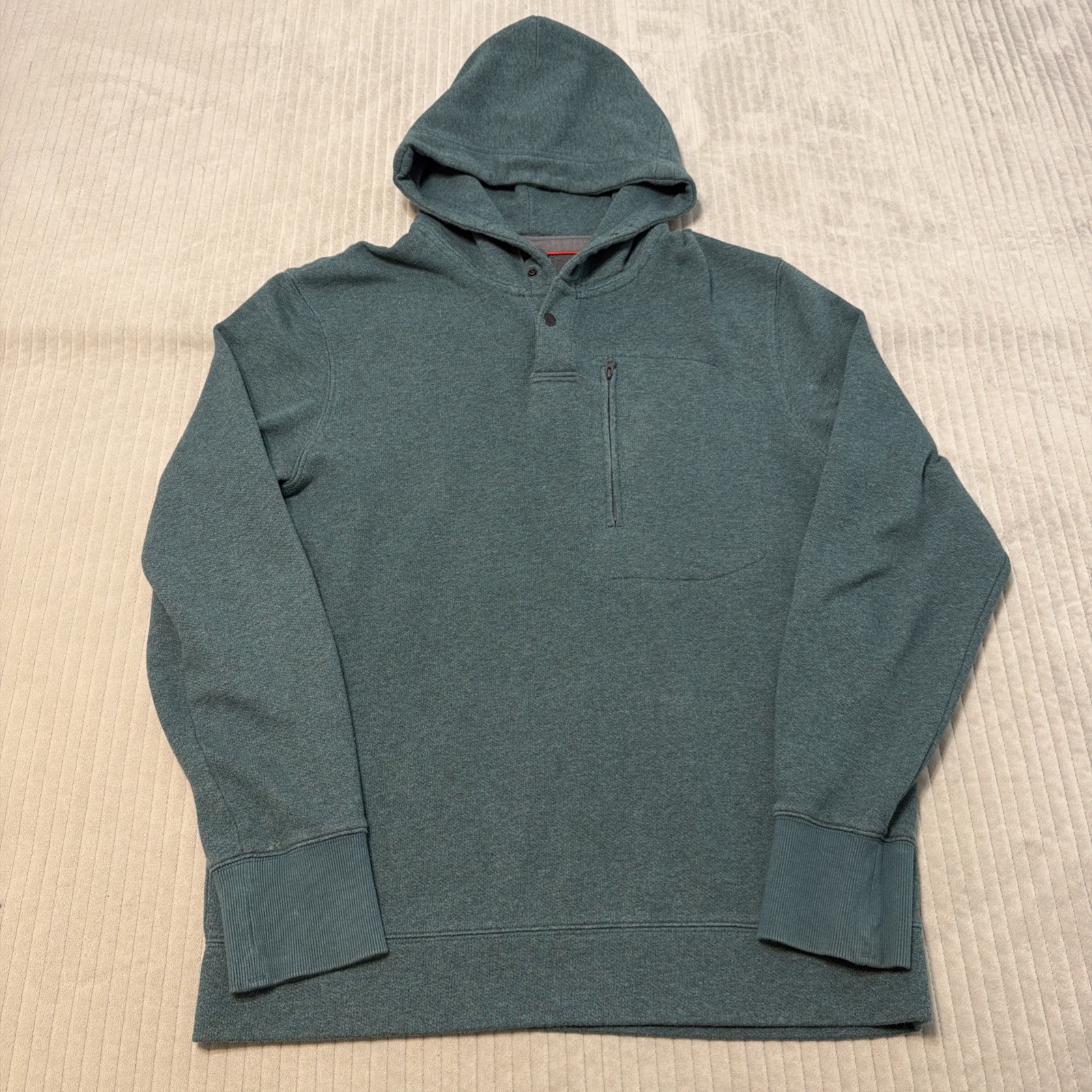 Relwen Windsurf Hoodie Mens L Green Blue Surfer Beach Casual Huckberry
