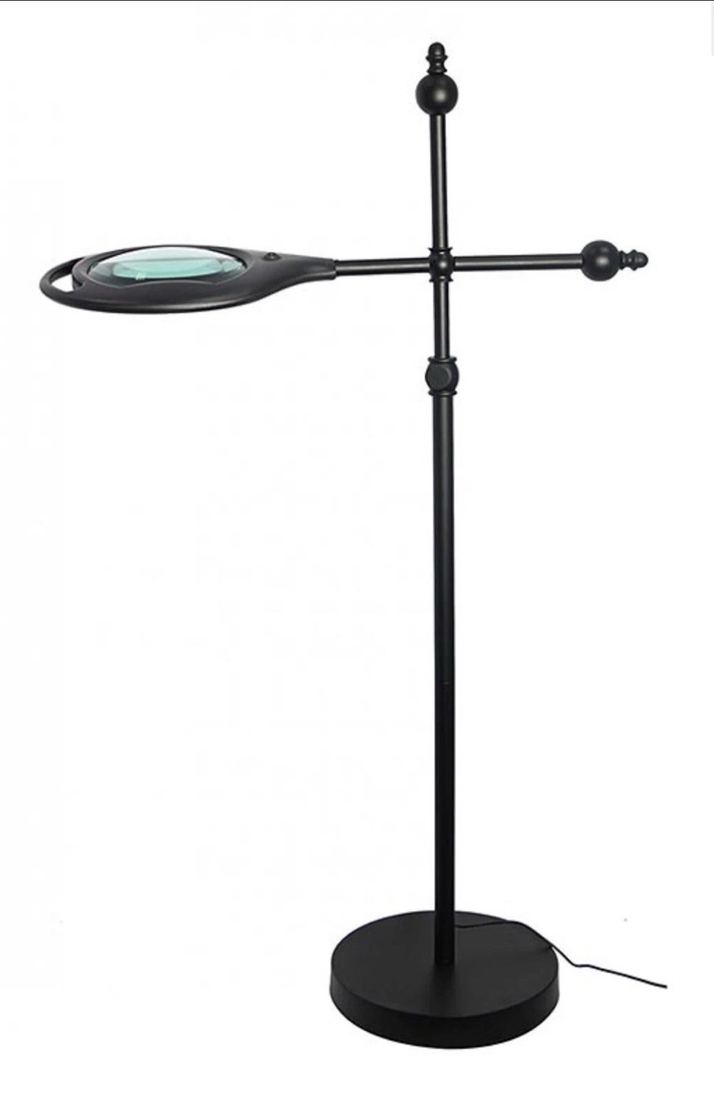 daylight24 402069-04 FOCUS Adjustable Height Magnifier Floor Lamp Matte Black daylight24 402069-04 FOCUS Adjustable Height Magnifier Floor Lamp Matte Black