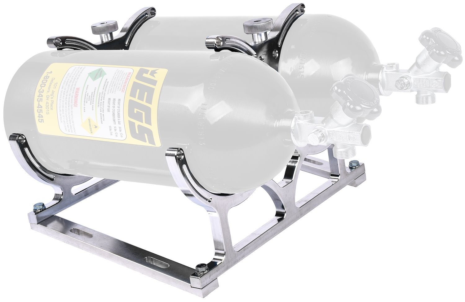 JEGS Dual Nitrous Bottle Bracket (10-15 lb. NOS bottles)