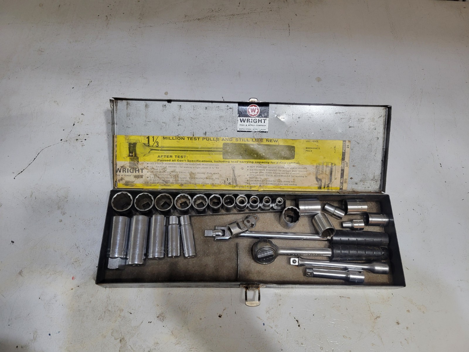 Vintage Wright Tool USA 3/8
