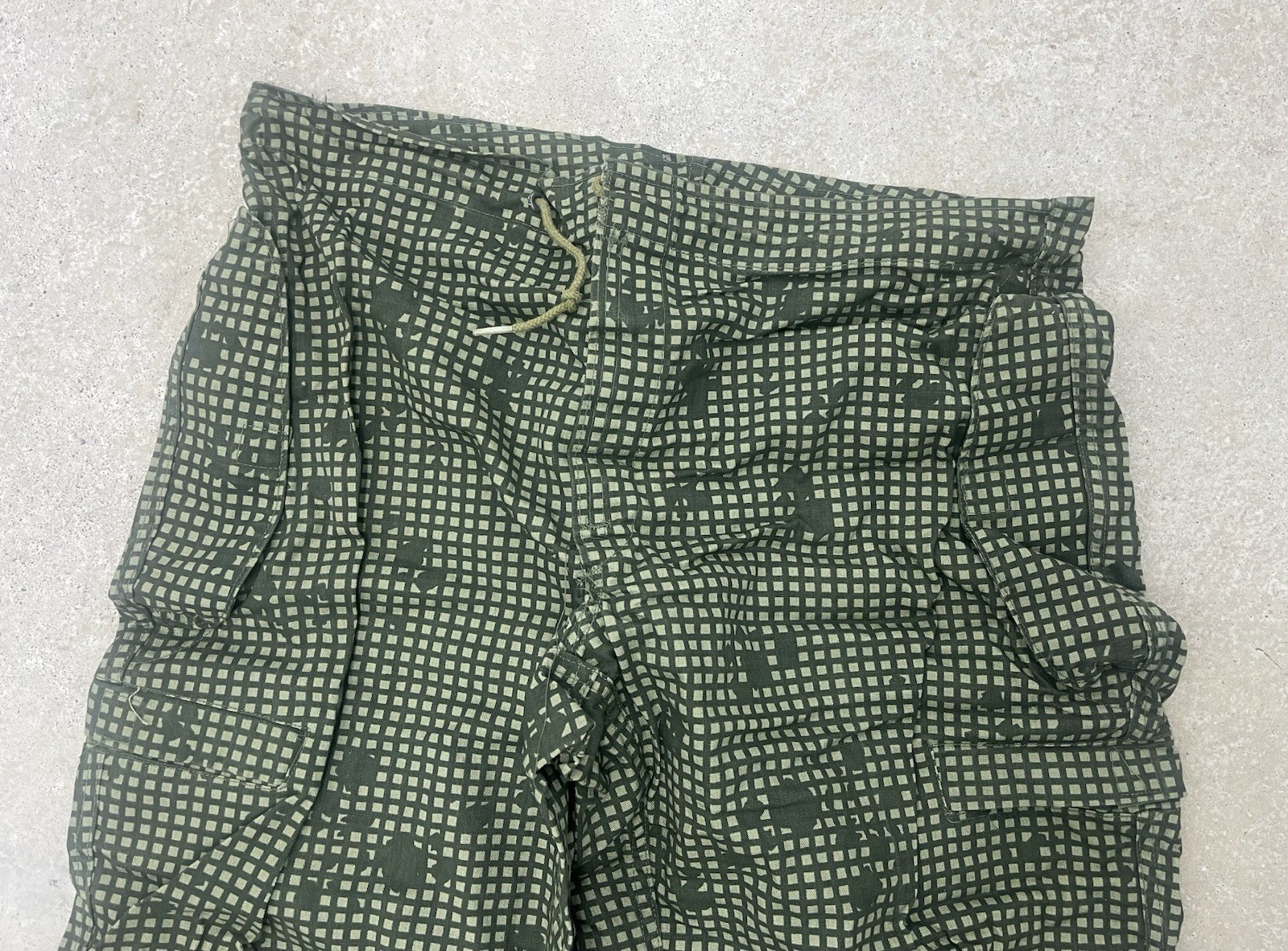 Vtg 80s Desert Night Camo Trouser Small Short Army Baggy Pants Cold War Military