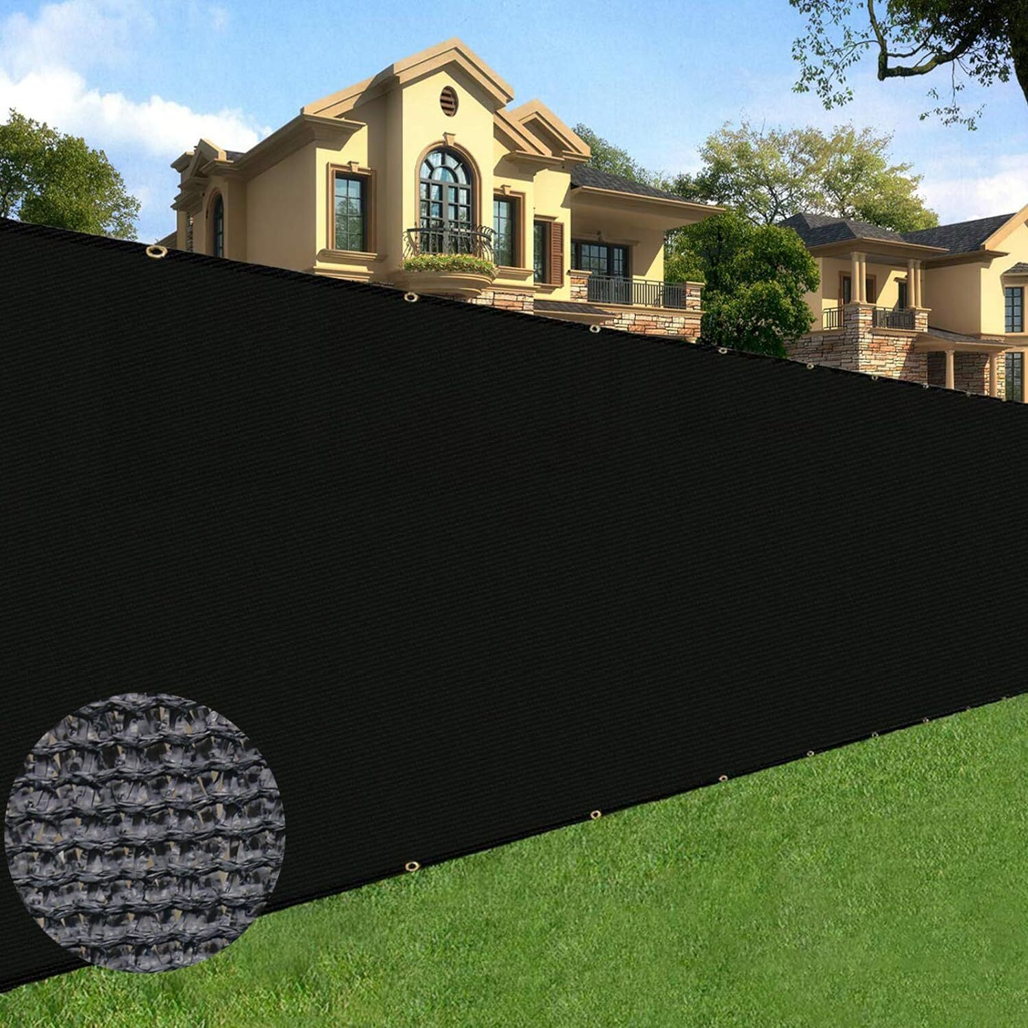 6 X 50ft Privacy Fence Cover Screen Fencing Mesh Shade Net Cover for Garden Yard