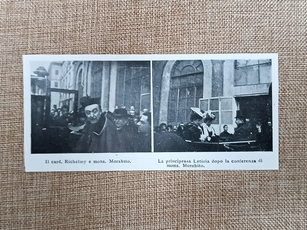 Cardinal Richelmy, Bishop Morabito and Princess Letizia in 1905 Conference