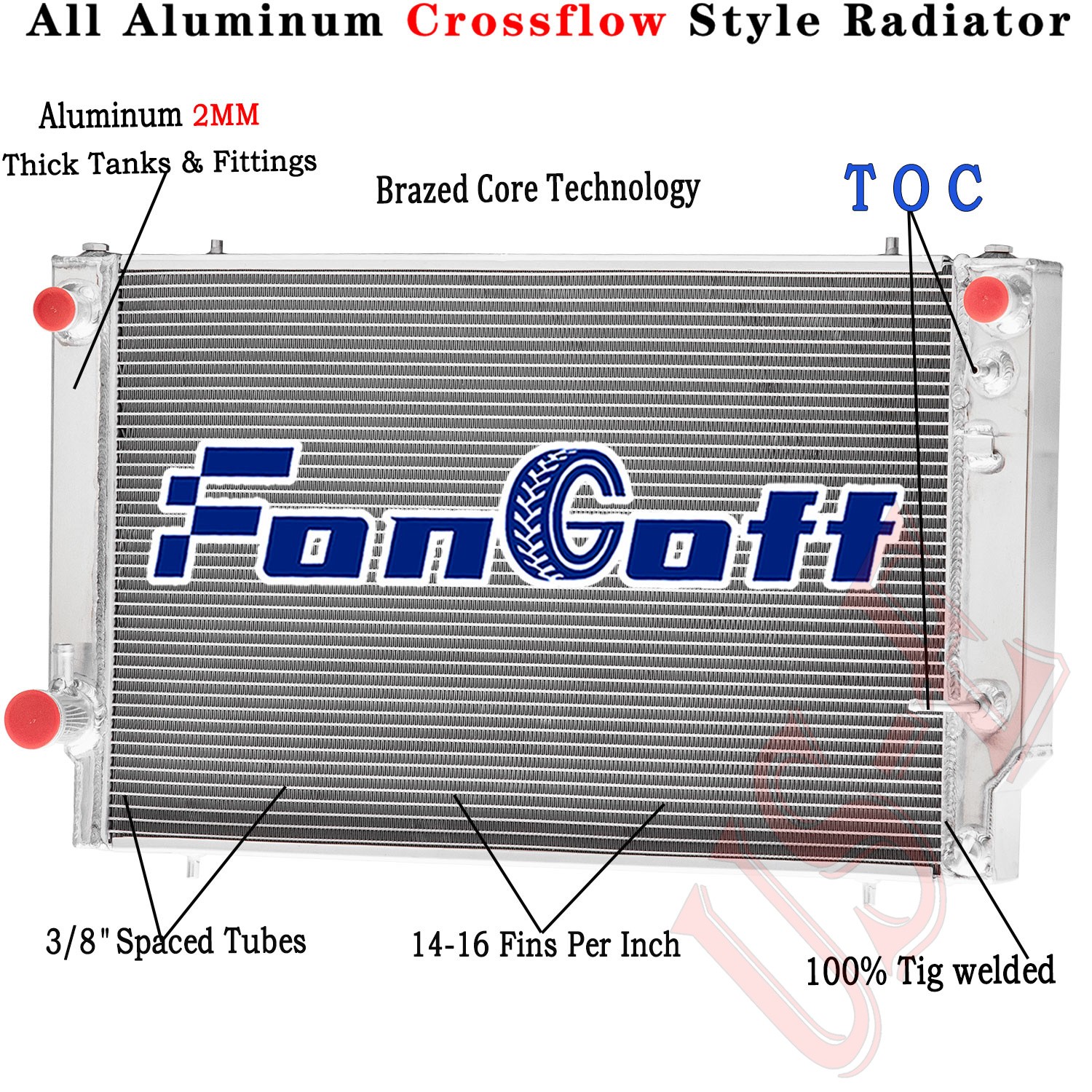 4-Row Aluminum Radiator Fit 1976-1992 88 90 Jaguar XJS V12 XJ12 5.3L 6.0L AT