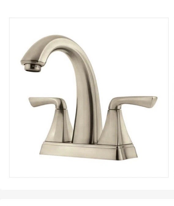 Pfister Selia Ladies Bathroom Faucet 2-Handle Brushed Nickel 4\