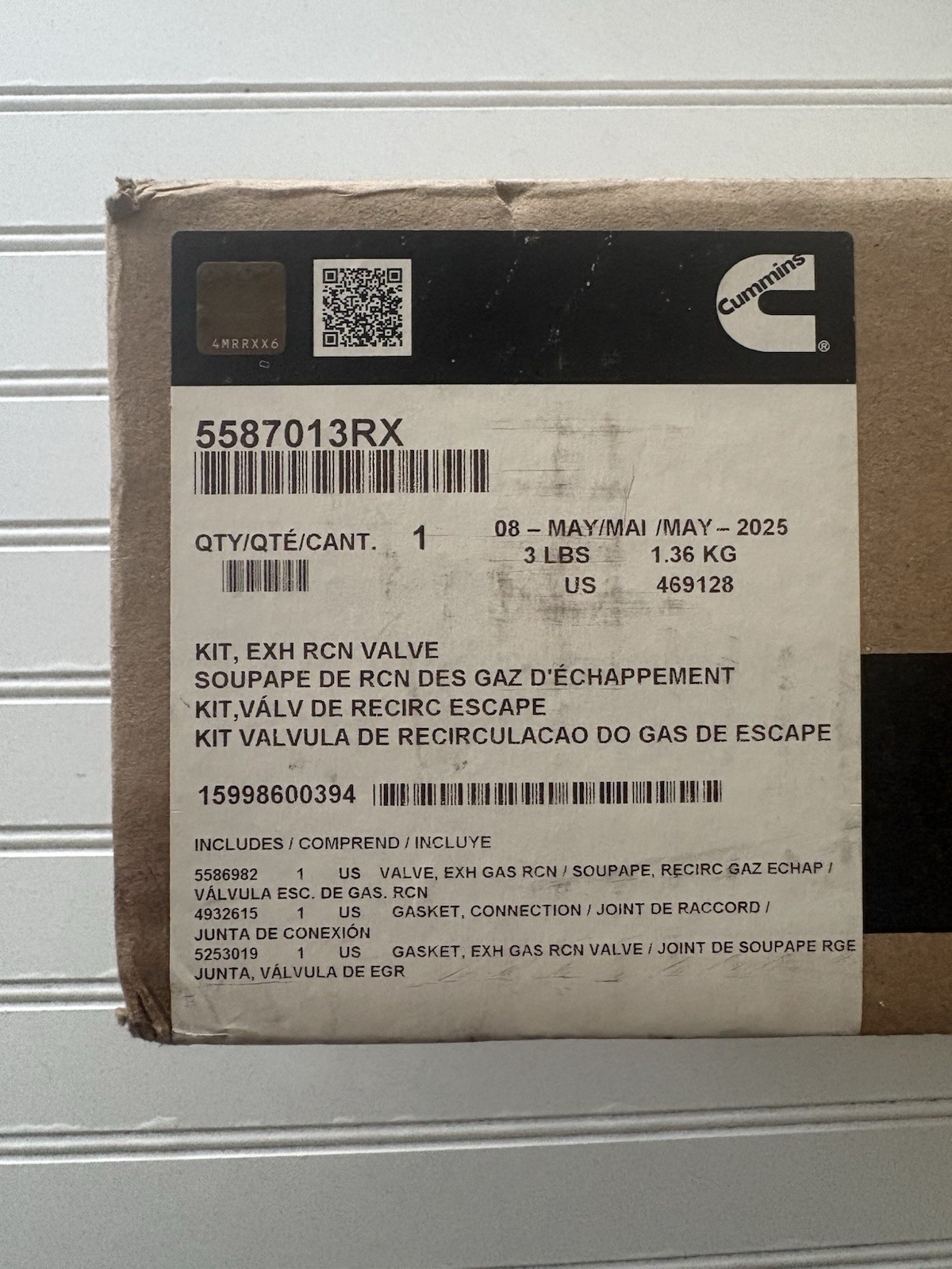 5587013RX Genuine Cummins Exhaust Gas Recirculation Valve 6.7 EGR Dodge 5587013RX Genuine Cummins Exhaust Gas Recirculation Valve 6.7 EGR Dodge
