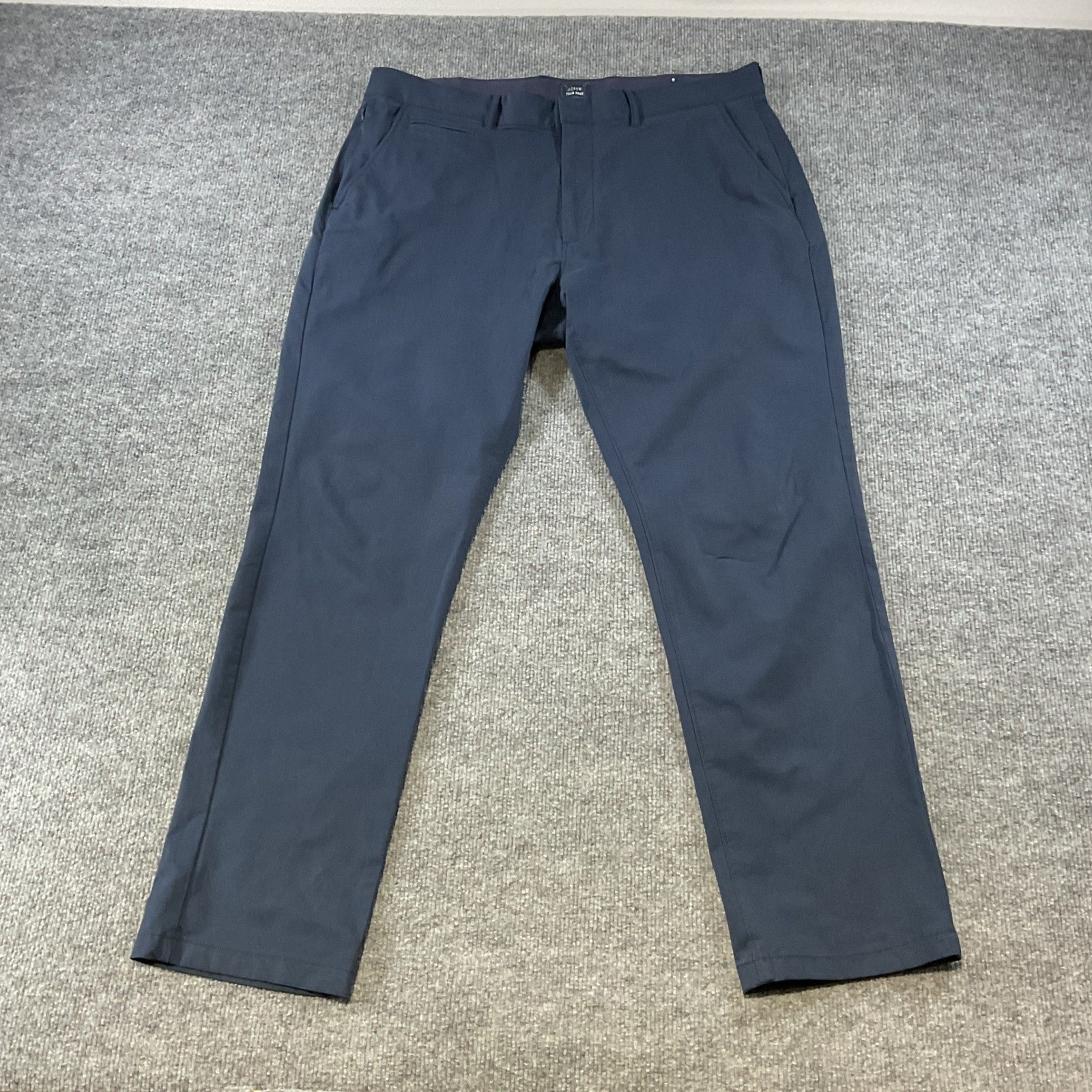 J.Crew Tech Pant Mens 35x30 Navy Blue Athletic Fit Performance Trousers