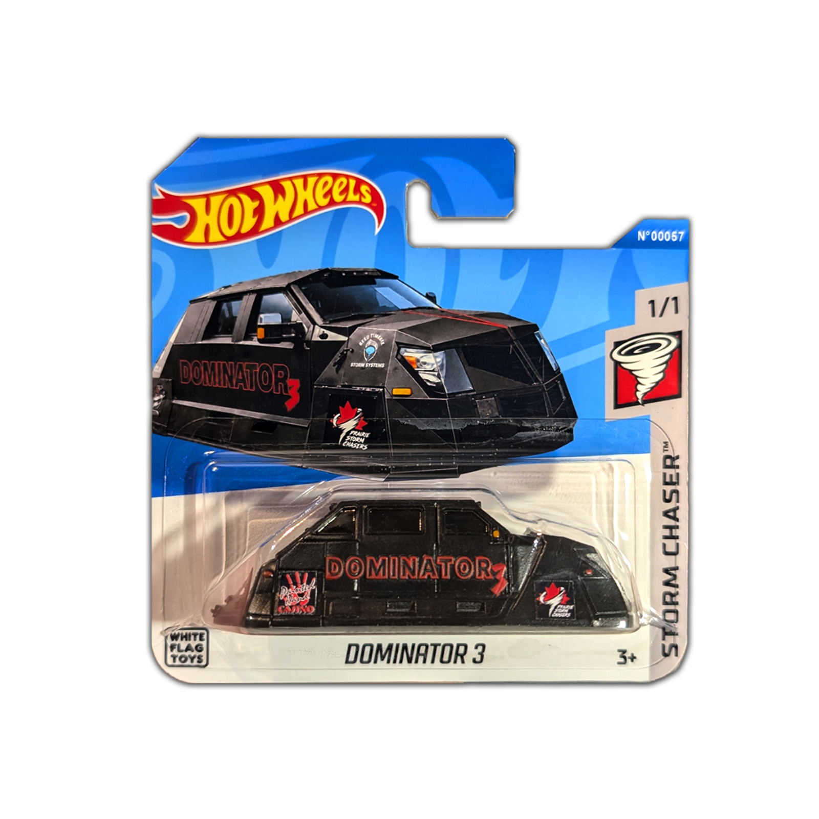 Hot Wheels 1/64 Car - Dominator 3 storm chaser Tornado Hunter - Custom made