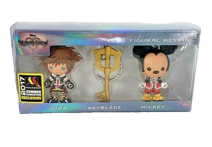 2017 SDCC Kingdom Hearts 3D Monogram Sora, Keyblade Mickey Keychain Ring Set HTF 2017 SDCC Kingdom Hearts 3D Monogram Sora, Keyblade Mickey Keychain Ring Set HTF