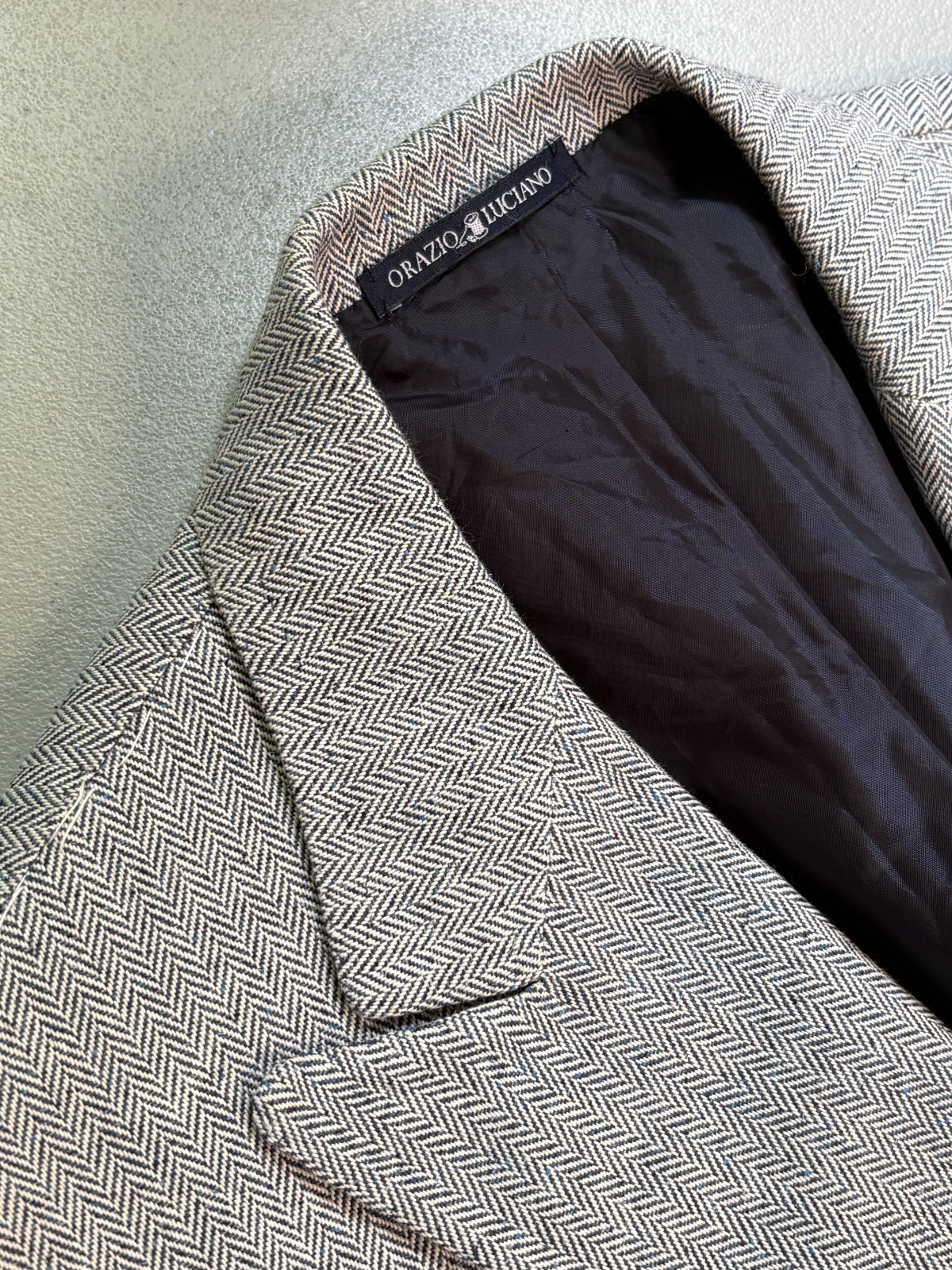NWT Orazio Luciano Cotton Silk Blazer Size 42 (52 EU)