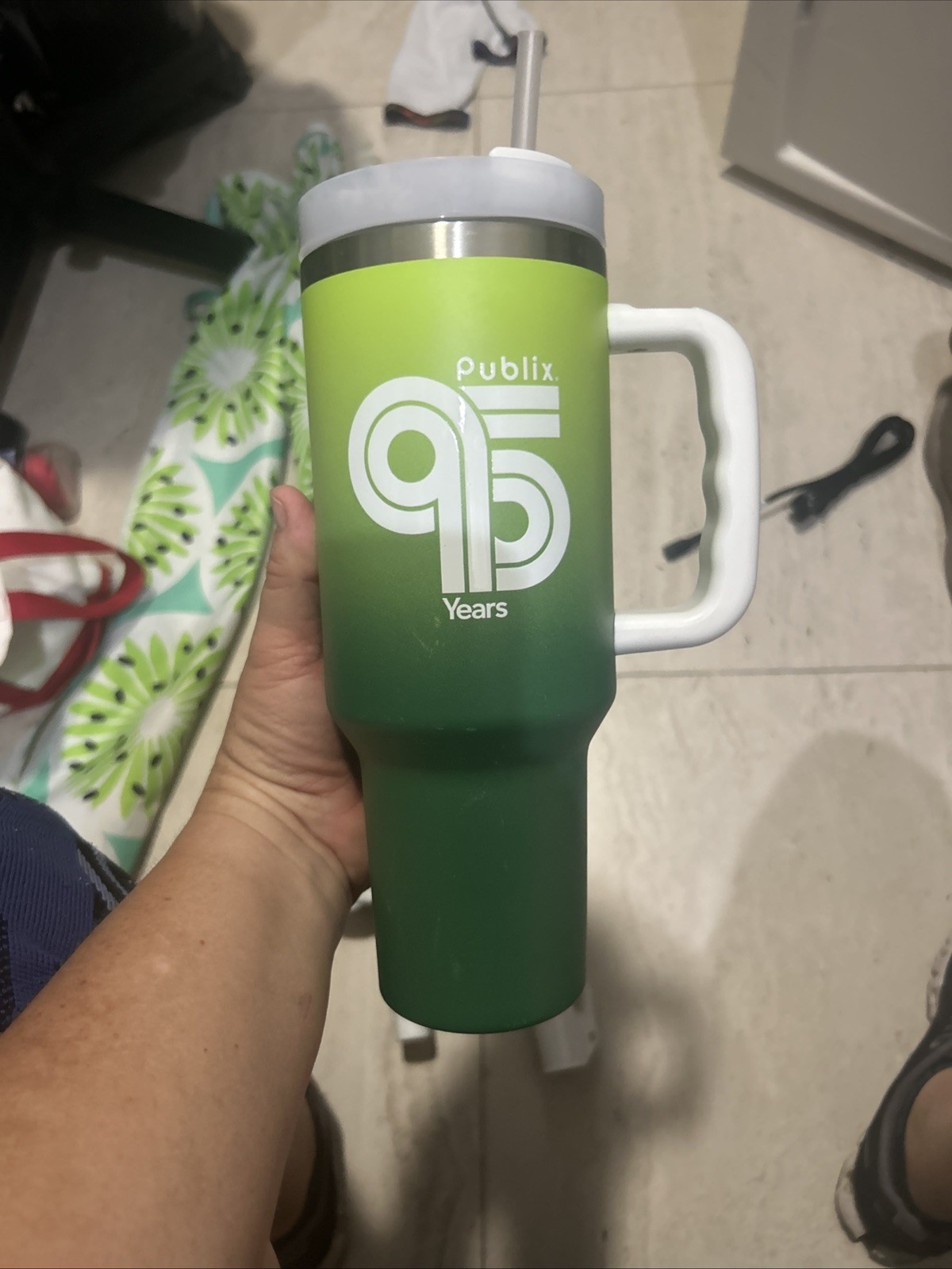 Publix Tumbler 95th Anniversary Tumbler 40oz With Straw 95 Publix Tumbler 95th Anniversary Tumbler 40oz With Straw 95