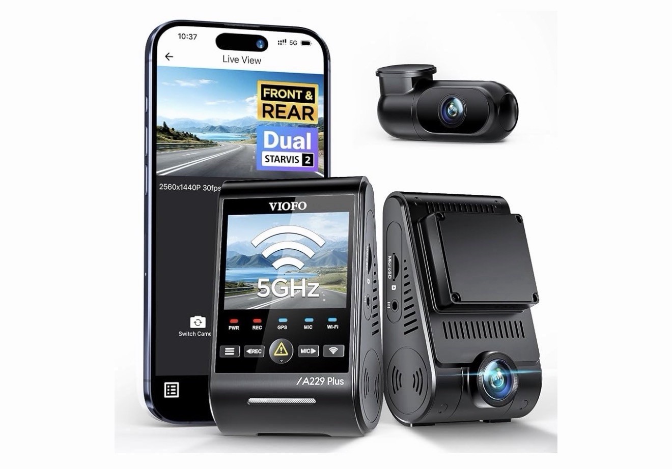 VIOFO A229 Plus Dash Cam Front and Rear 2K Dual STARVIS 2 Sensors HDR NEW NO BOX VIOFO A229 Plus Dash Cam Front and Rear 2K Dual STARVIS 2 Sensors HDR NEW NO BOX