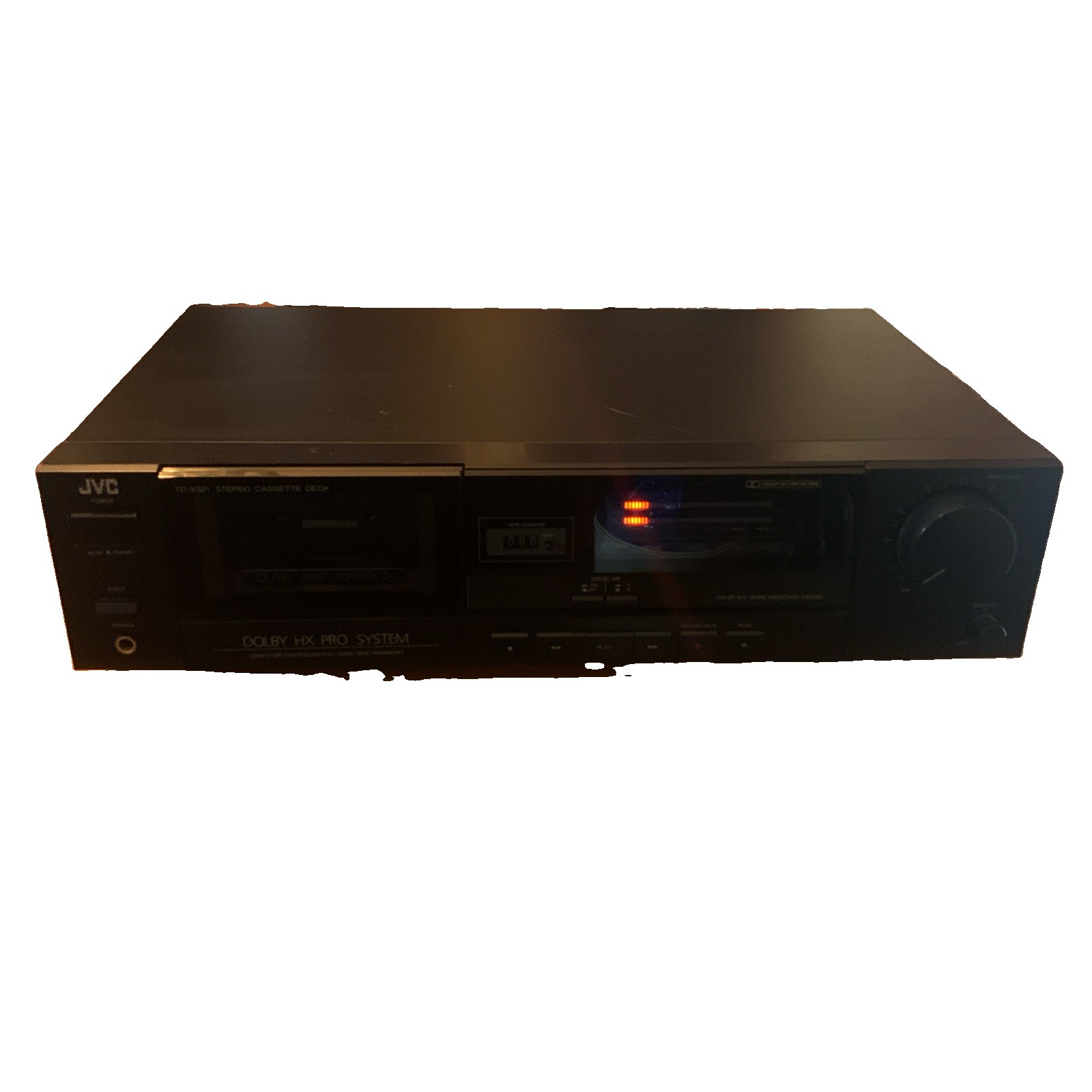 JVC TD-X321 Stereo Cassette Deck Dolby B C NR Quick Reverse TESTED Working