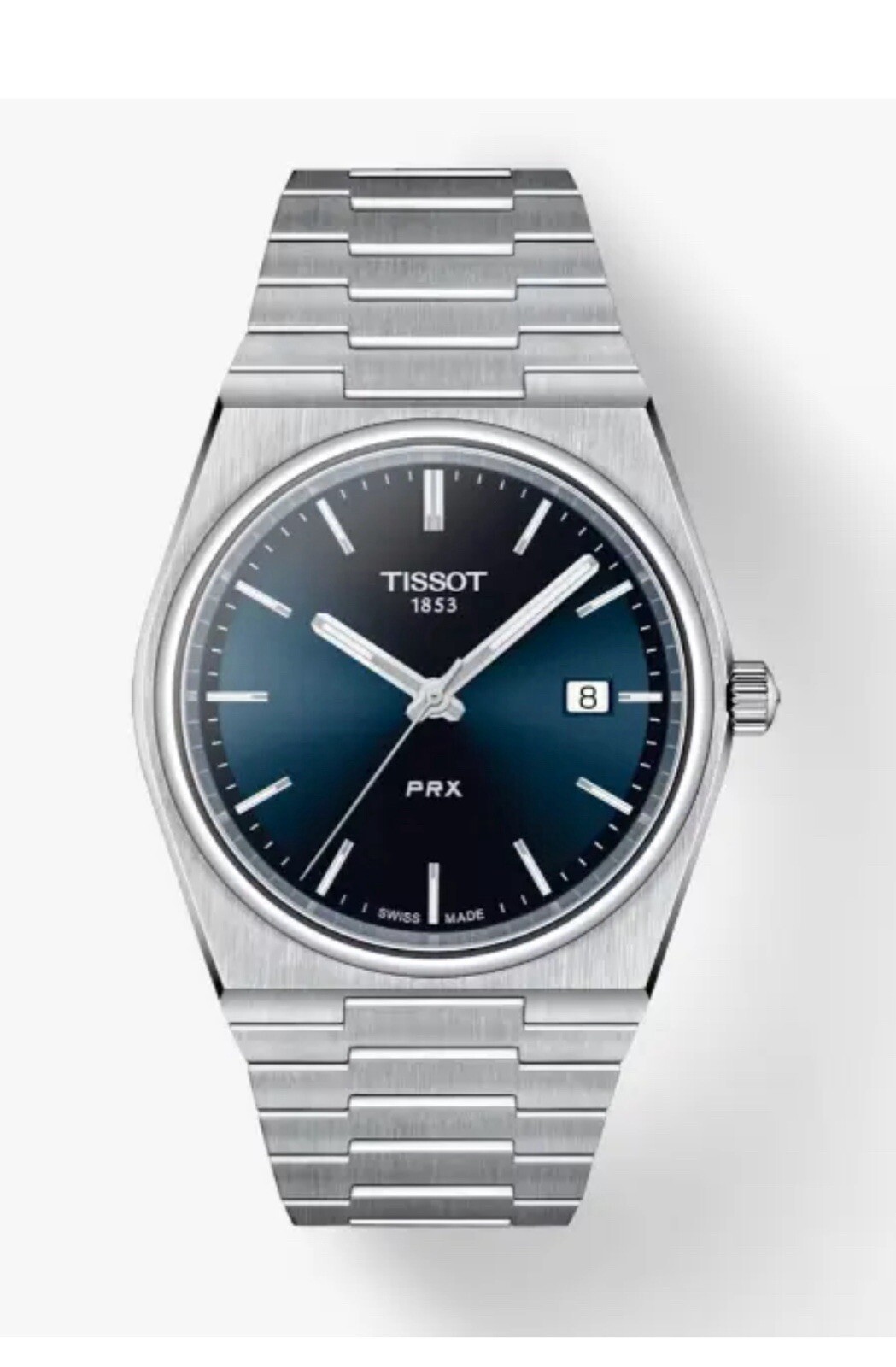 TISSOT PRX 40MM STAINLESS STEEL BLUE DIAL MEN\'S WATCH T137.410.11.041.00