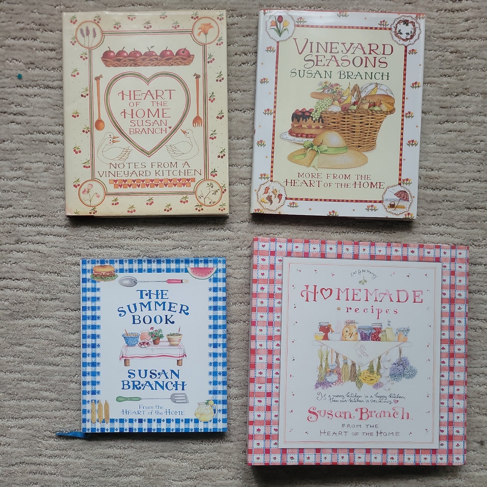 LOT SUSAN BRANCH HEART of the HOME BOOKS AND RECIPE BINDER LOT SUSAN BRANCH HEART of the HOME BOOKS AND RECIPE BINDER