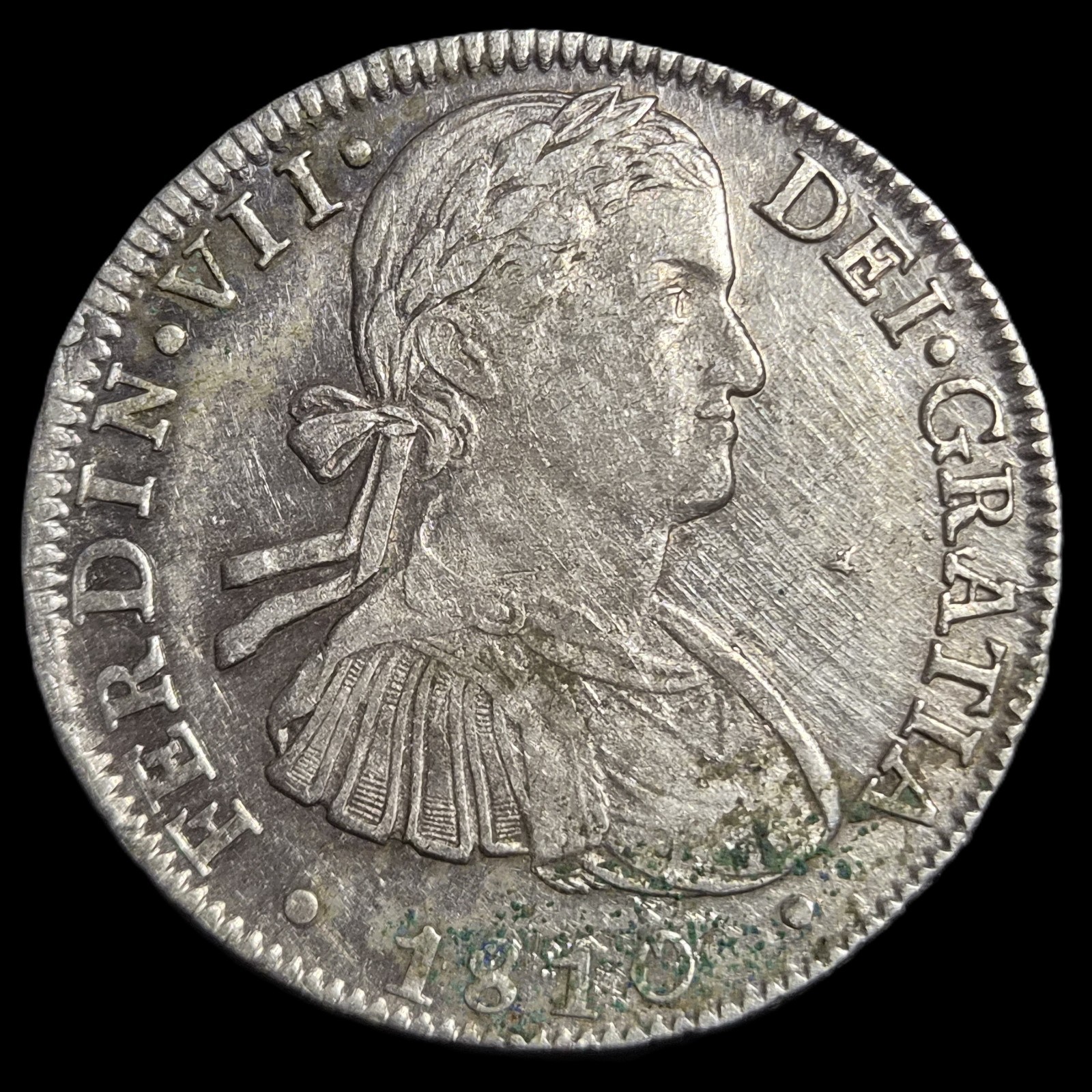 Mexico Spanish Colonial 8 Reales Ferdin Ferdinand VII 1810 Mo HJ Sharp Detail