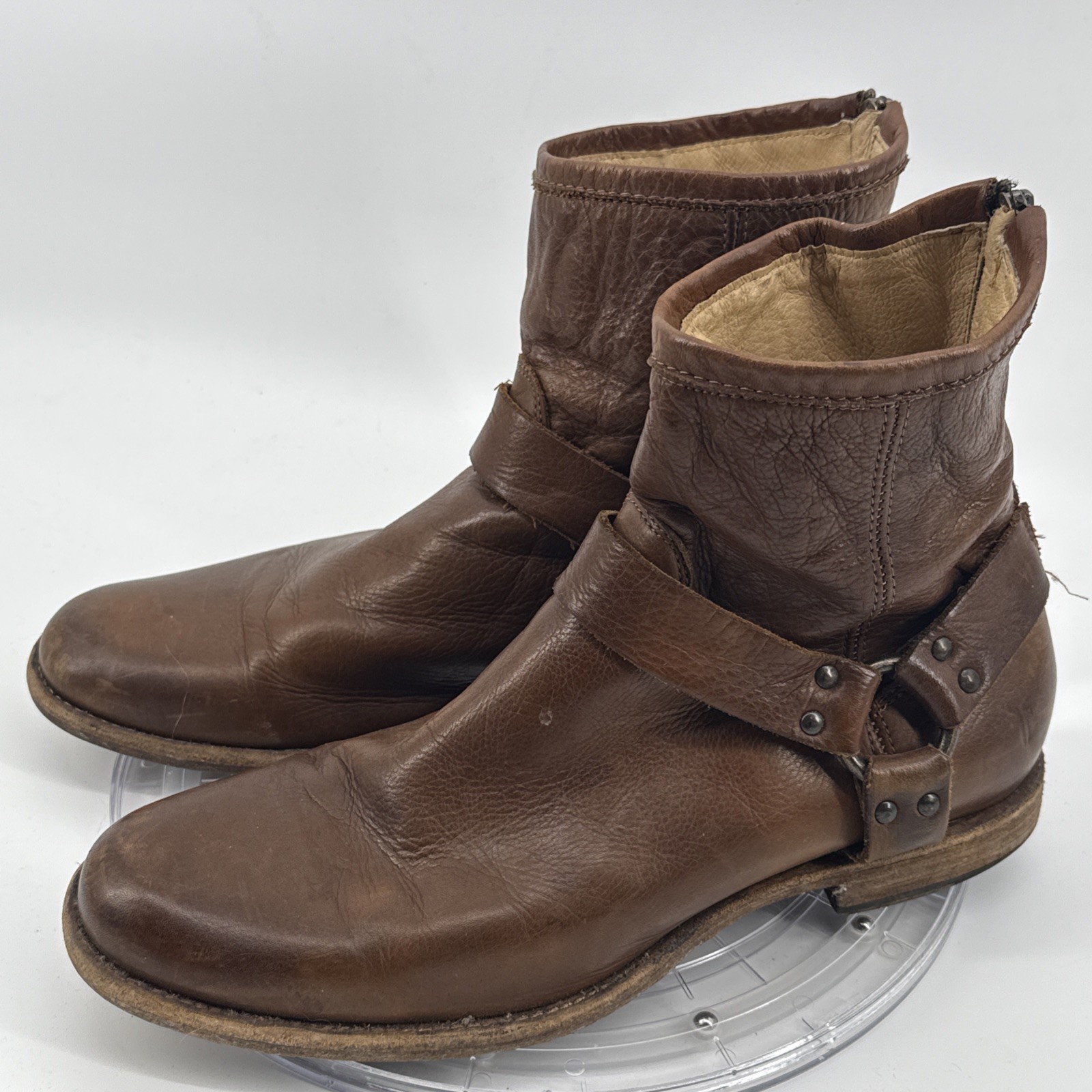 Vintage Frye Brown Leather Harness Boots Men\'s Size \ Vintage Frye Brown Leather Harness Boots Men\'s Size \
