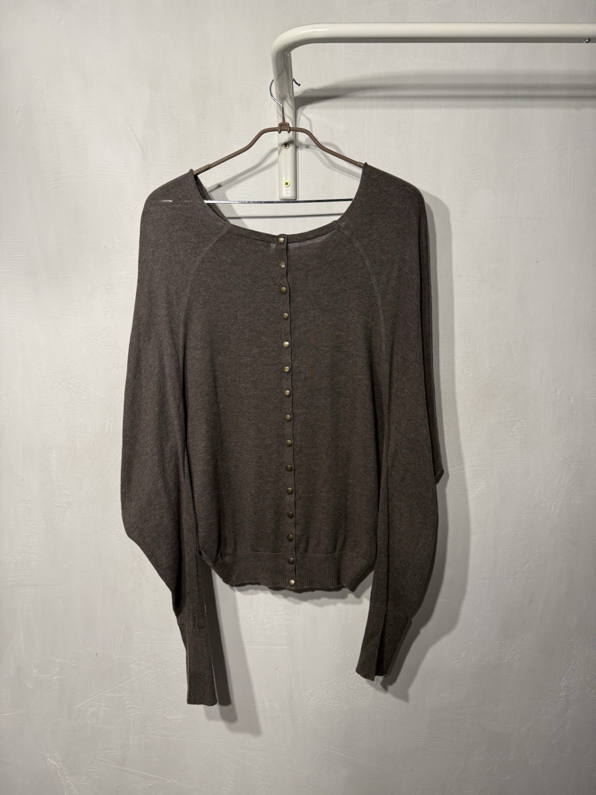 2008 Allsaints Vintage Elgar Cowl Neck Pullover Jumper Blouse Women 8 36 S M