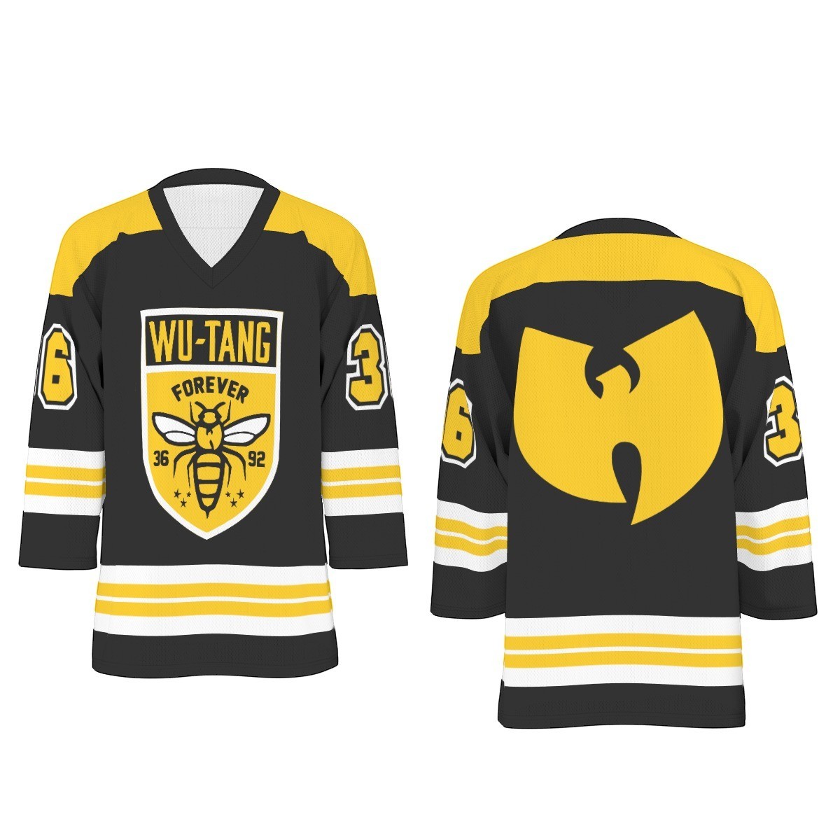 Wu-Tang Unisex V-neck Hockey Jersey Wu-Tang Unisex V-neck Hockey Jersey