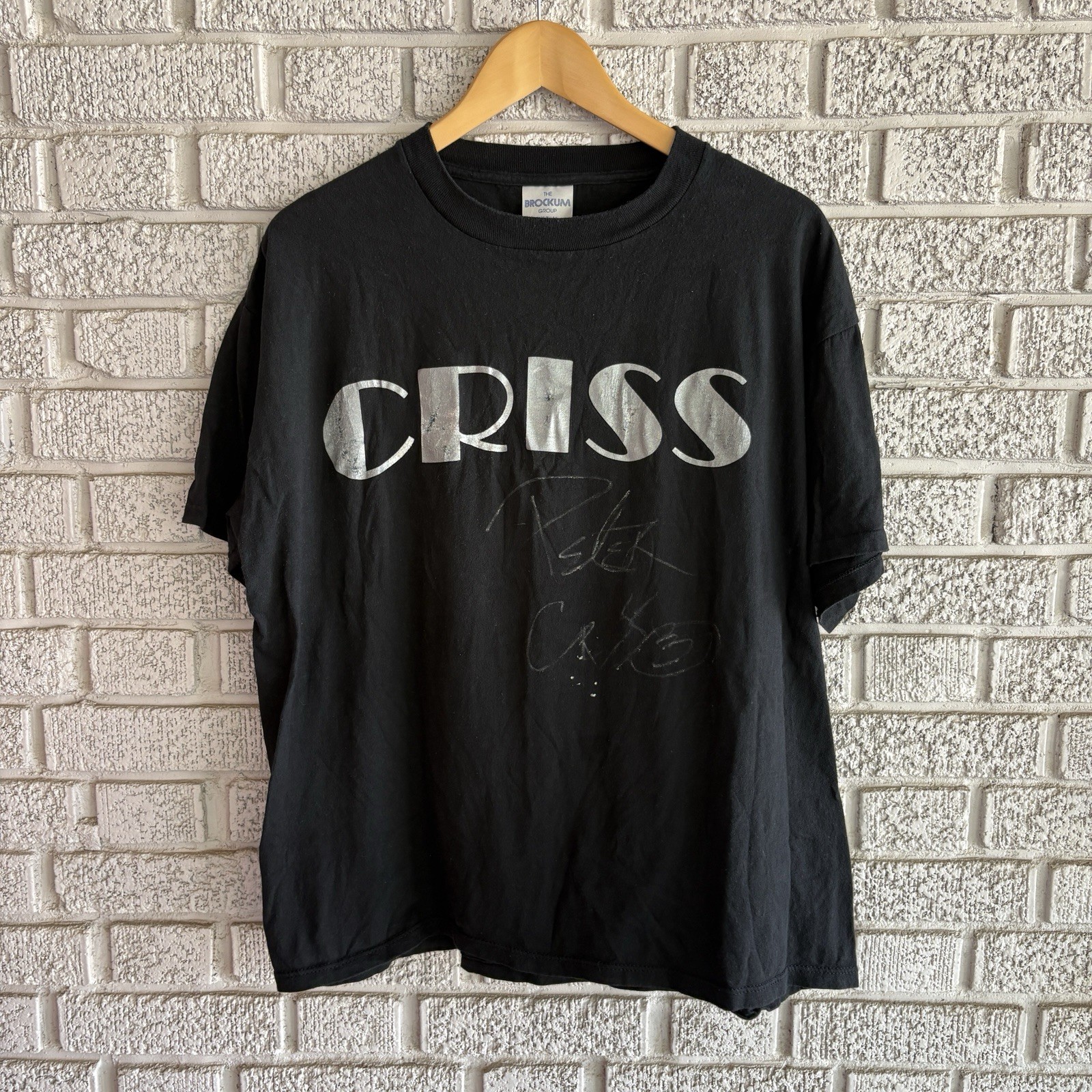 Vintage Kiss Peter Criss Shirt Autographed XL Vintage Kiss Peter Criss Shirt Autographed XL