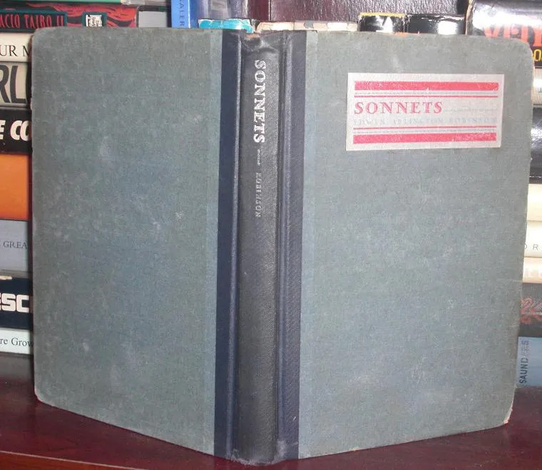 Edwin Arlington Robinson SONNETS 1889-1927 1st Edition 1st Printing Edwin Arlington Robinson SONNETS 1889-1927 1st Edition 1st Printing