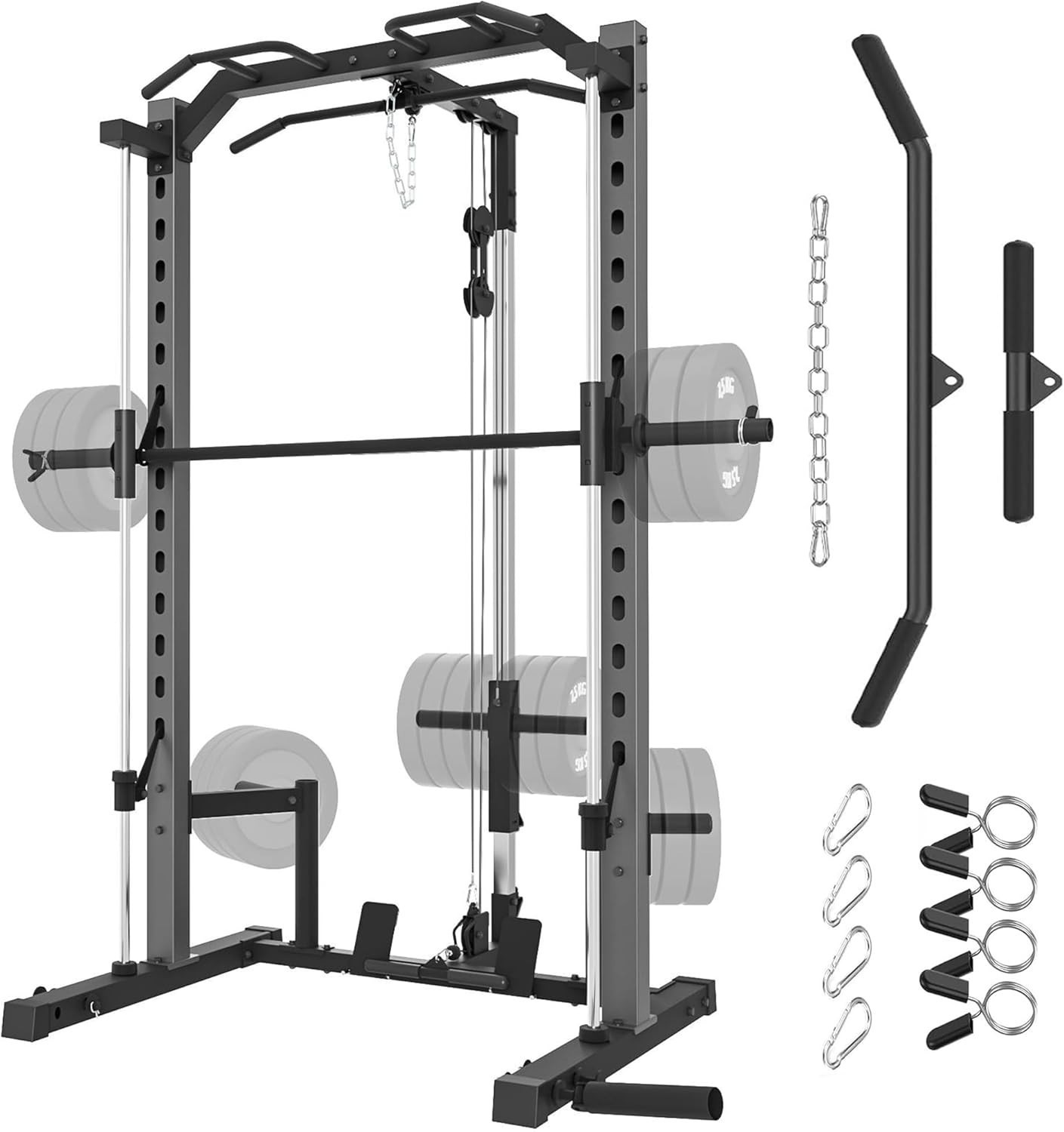 Smith Machine Full Body Workout Station Home Gym Power Cage Exercise Equipment Smith Machine Full Body Workout Station Home Gym Power Cage Exercise Equipment