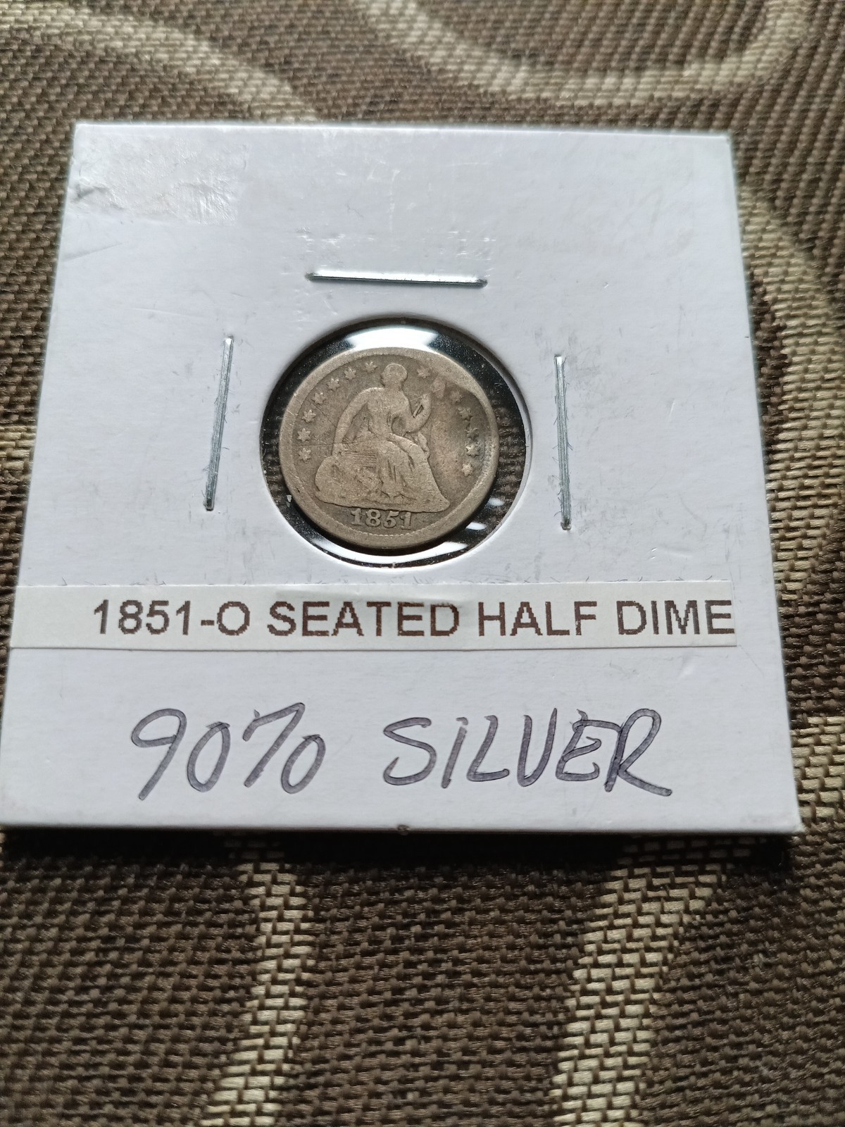 1851-O Seated Liberty Half Dime. VF. Better Date, Nice Type Coin. 1851-O Seated Liberty Half Dime. VF. Better Date, Nice Type Coin.