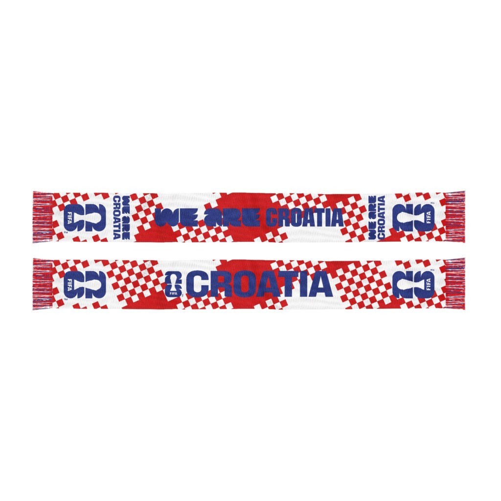 Croatia FIFA World Cup 2026 Printed Scarf Double Sided Officially Licensed