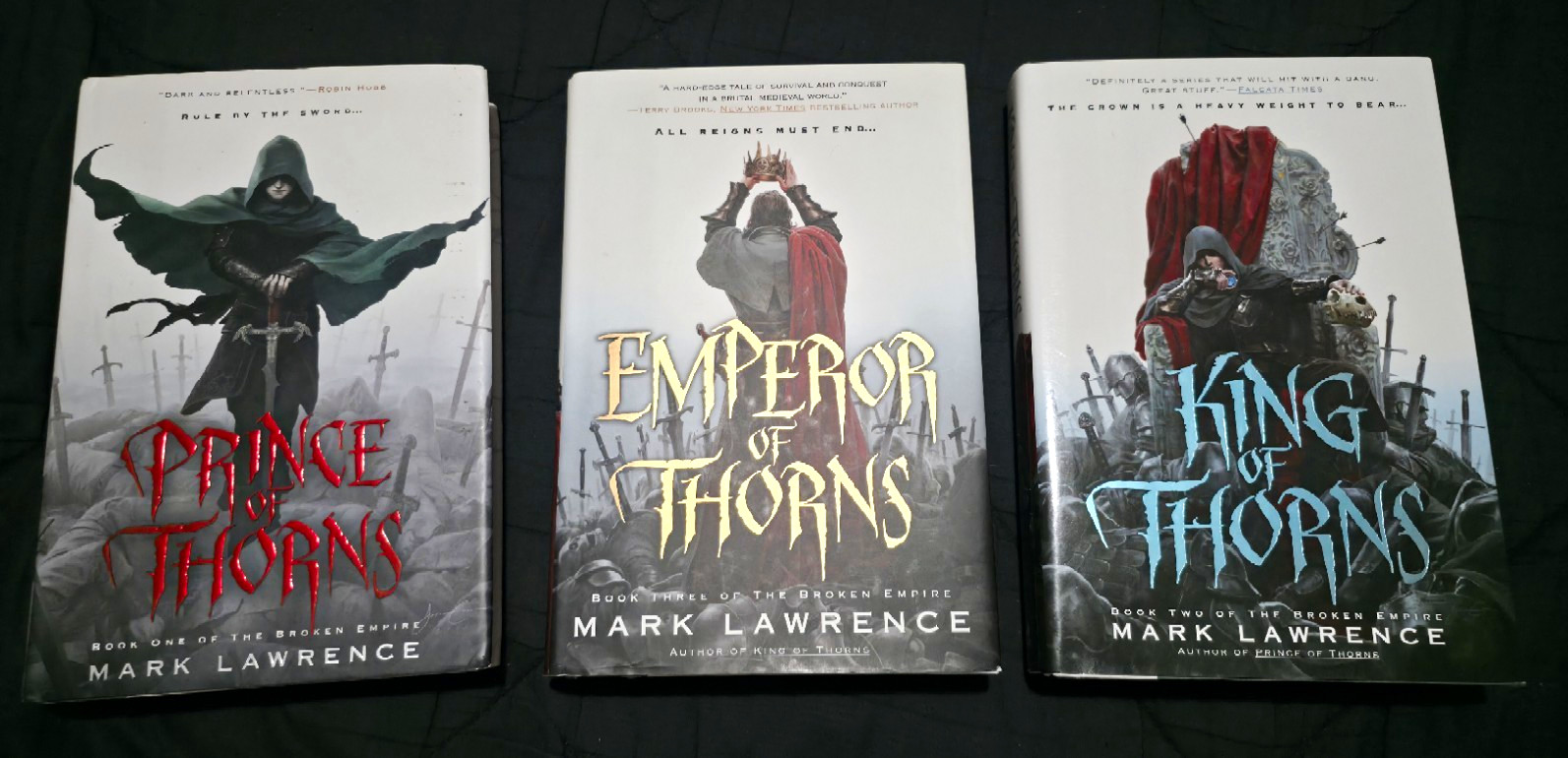 Mark Lawrence The Broken Empire Trilogy Hardcover: Prince/King/Emperor of Thorns