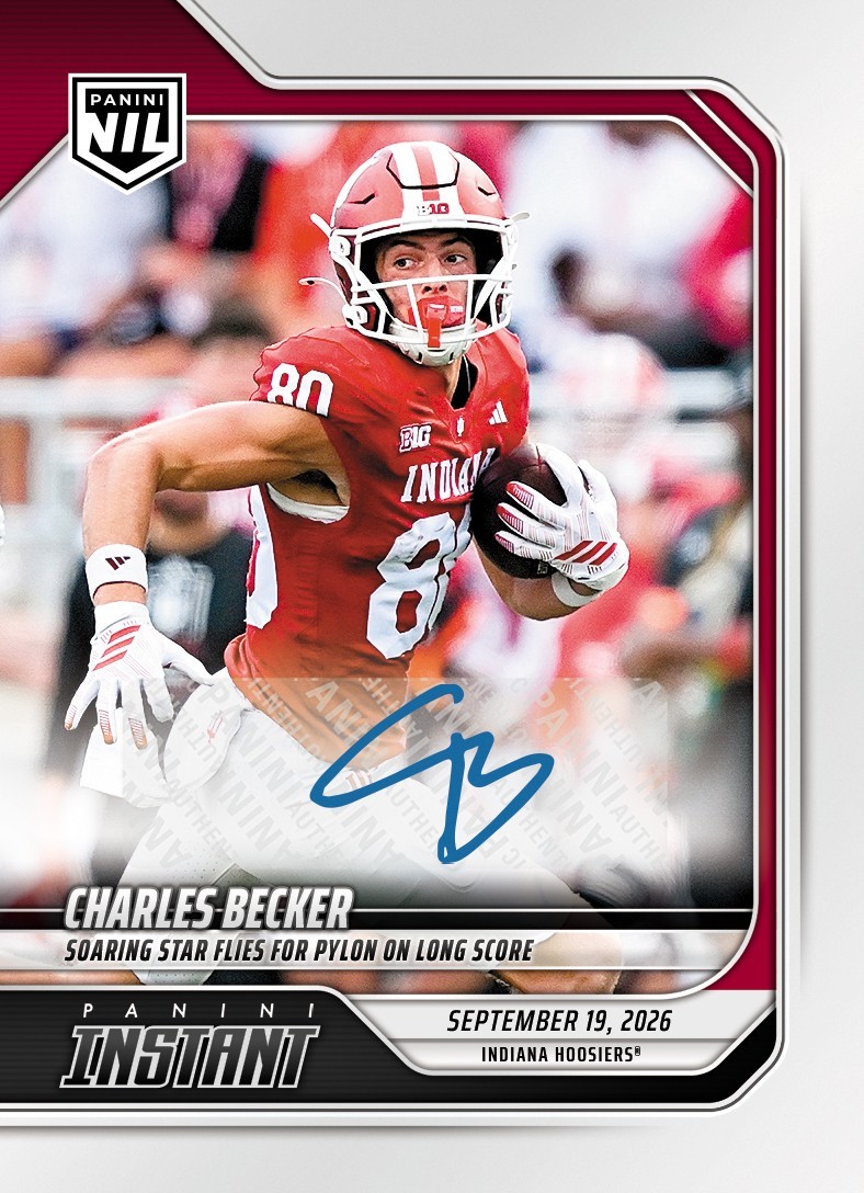 2026 Panini Instant NIL /25 AUTO Charlie Becker Charles 3-CBE Indiana RC PRESALE