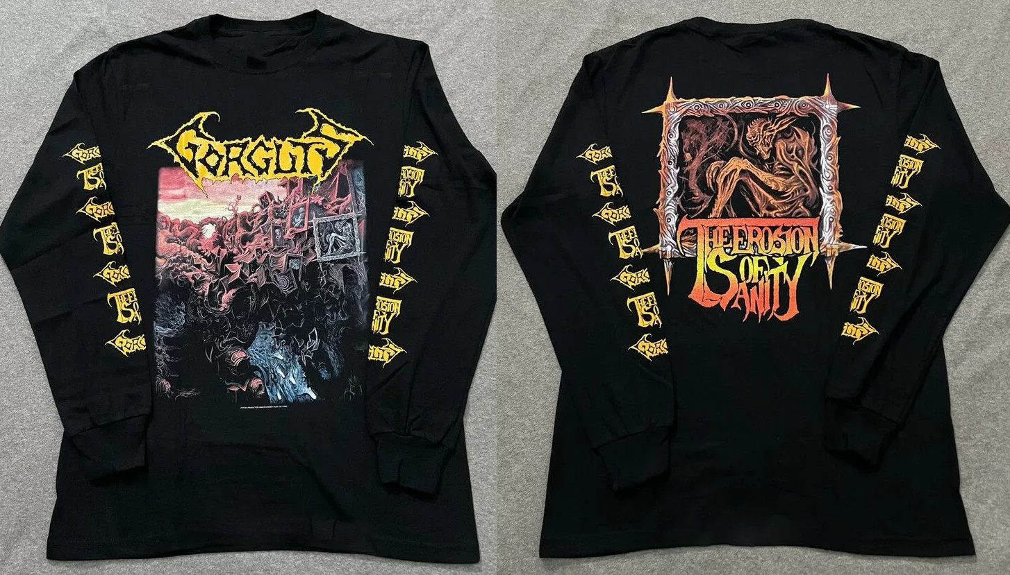 Gorguts Erosion of San Tour Long Sleeve S to 5XL 2F1641 Gorguts Erosion of San Tour Long Sleeve S to 5XL 2F1641