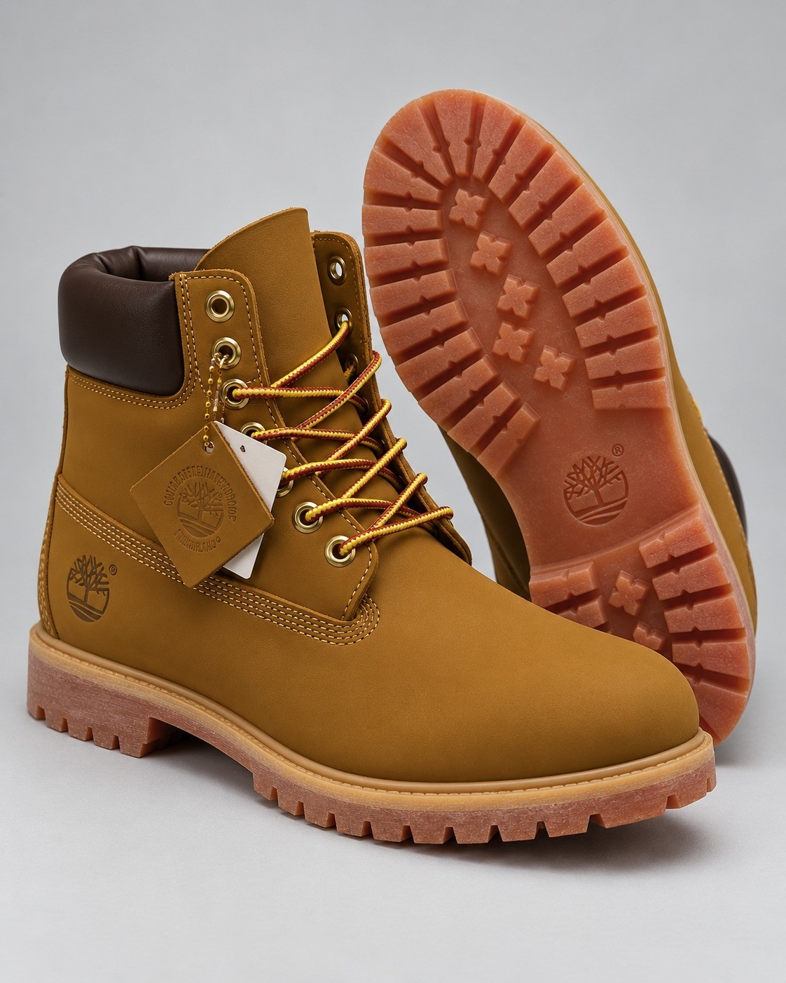 Timberland Men’s 6-Inch Premium Waterproof Boots – Wheat Nubuck