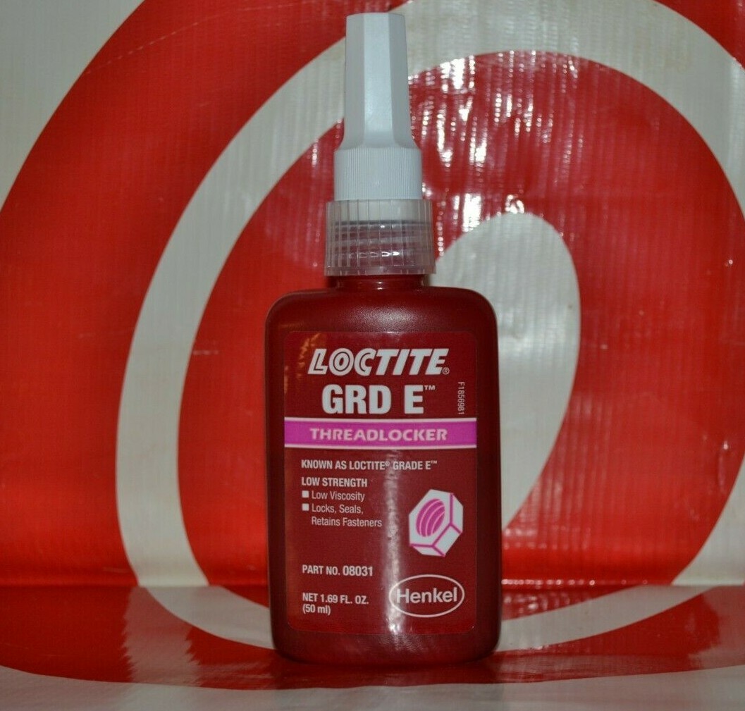 10 x Loctite Grade E 50mL Low Strength Thread Locker (1 x Case)     08031