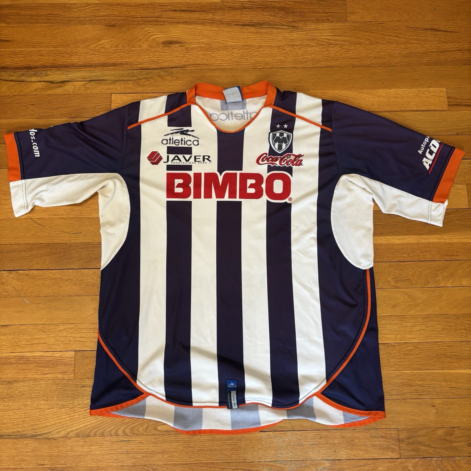 Vintage Monterrey 2003 Home Atletica XL Kit Jersey Mexico Soccer Futball 28