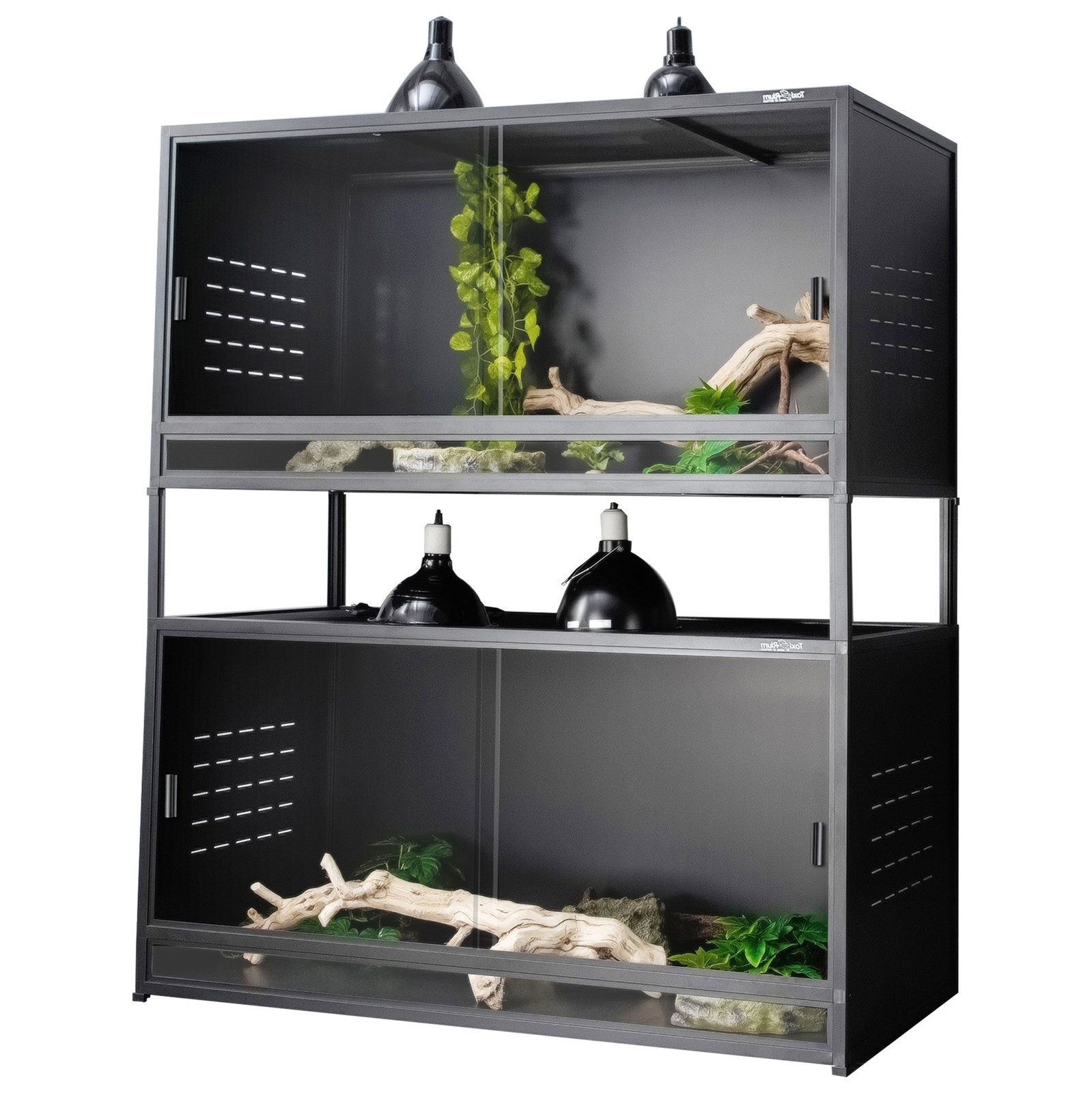 Large Reptile Enclosure Bearded Dragon Terrarium 120 Gal 48