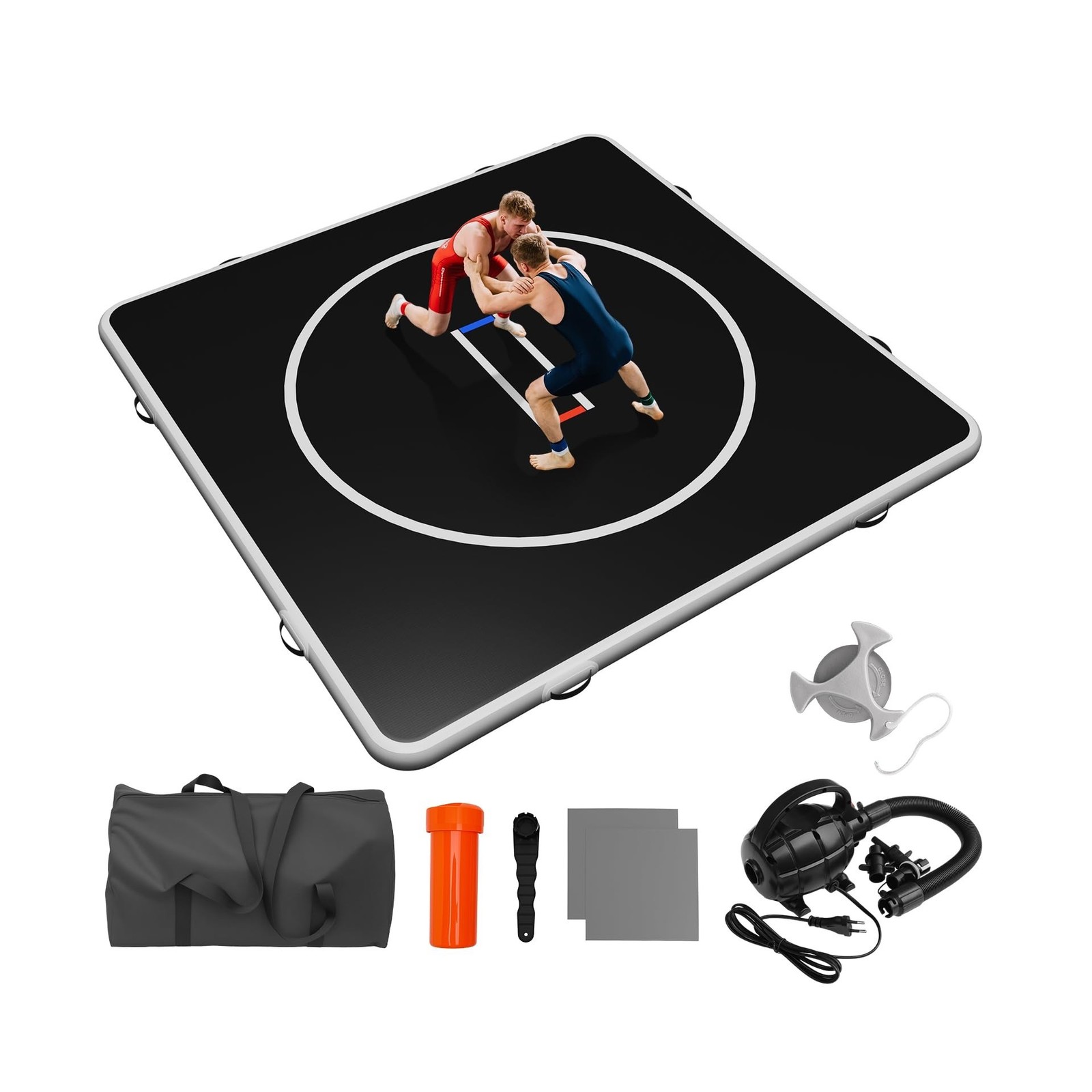 5\' X 10\'/10\' X 10\'/13\' X 13\' Inflatable Wrestling Mat - 4\