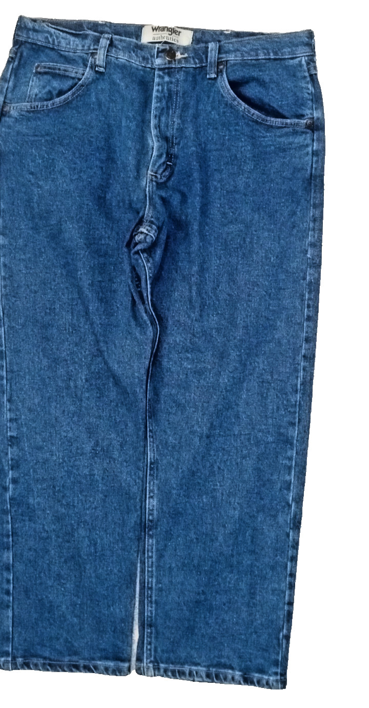 Wrangler Authentics Regular Fit Stretch Jeans Mens Blue Denim 34X27 R11 (ACTUAL) Wrangler Authentics Regular Fit Stretch Jeans Mens Blue Denim 34X27 R11 (ACTUAL)