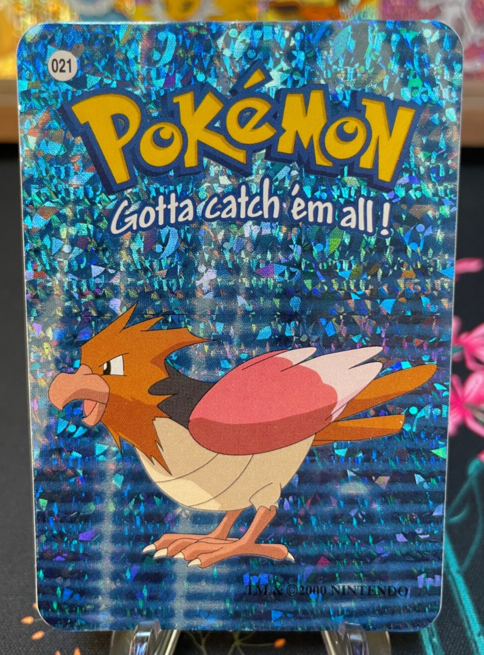 Spearow #21 - Vintage Vending Machine Prism Sticker 2000 - Pokemon 