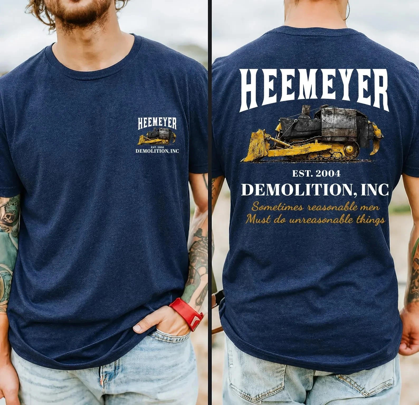 Heemeyer Demolition Inc Shirt, Killdozer Est 2004 Tee, Sometimes Reasonable Men