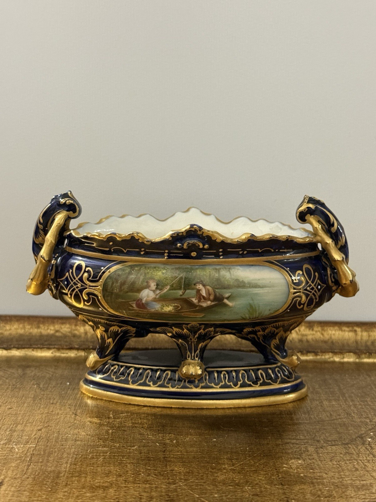 Royal Vienna Cobalt Blue Porcelain Centerpiece Royal Vienna Cobalt Blue Porcelain Centerpiece