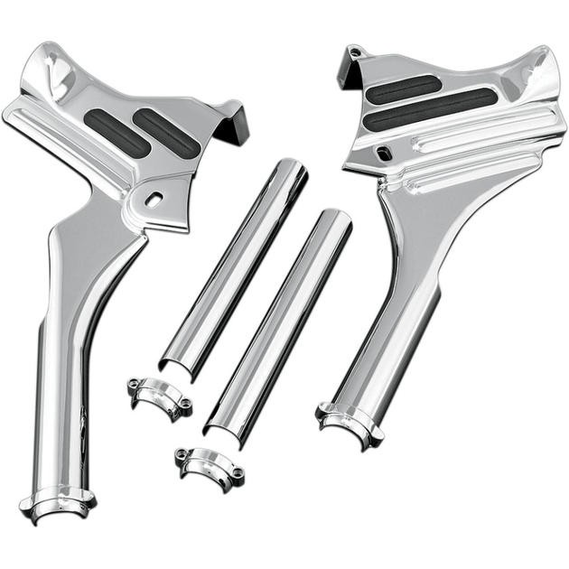 Kuryakyn Deluxe Neck Covers Chrome #7866 Harley Davidson