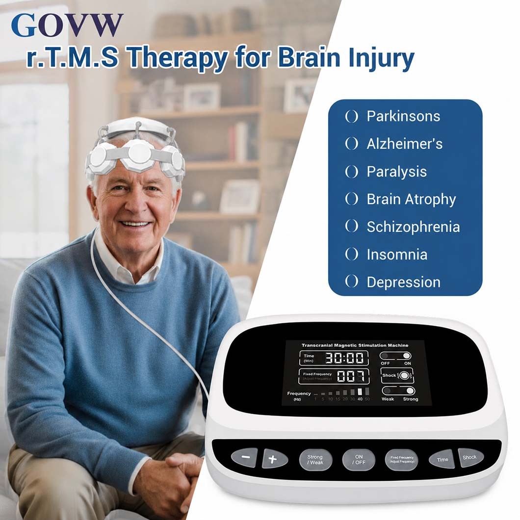 TMS Magnetic Brain Device Wellness Therapy Parkinson Anxiety Depression Support