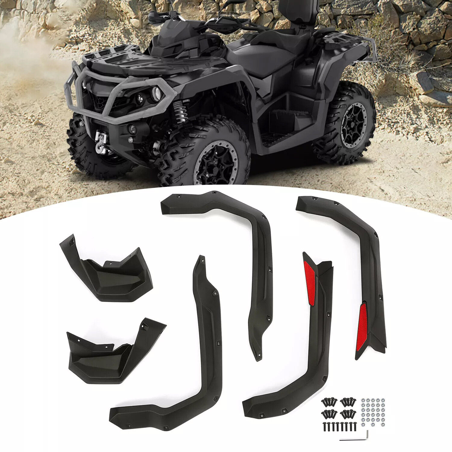 Extended Fender Flare Fits 2015-2023 Can-Am Outlander 450 500 570 For 715001909