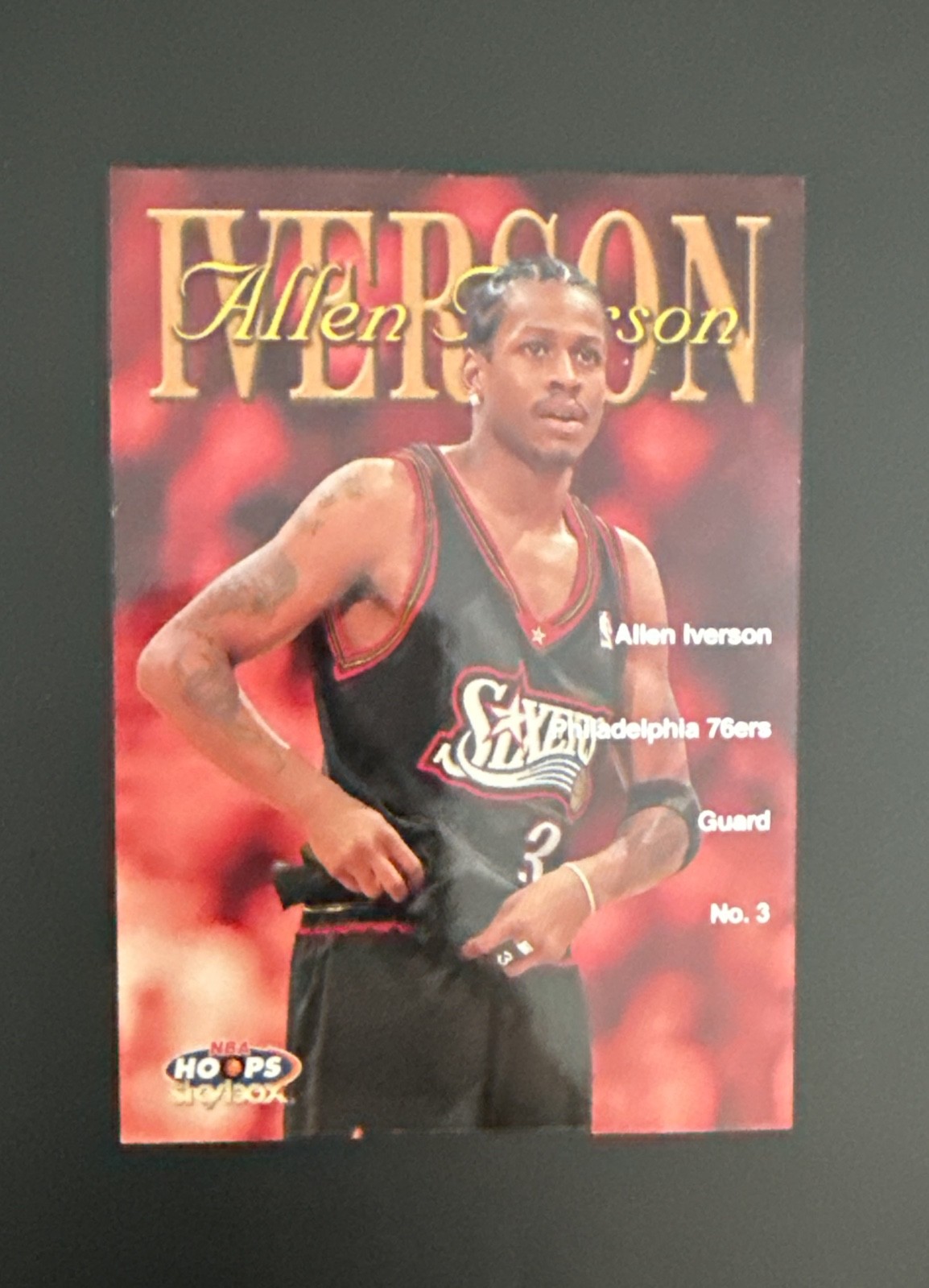 RARE 1999-00 Skybox NBA Hoops - Build Your Own Card Allen Iverson #7 BC 032/250