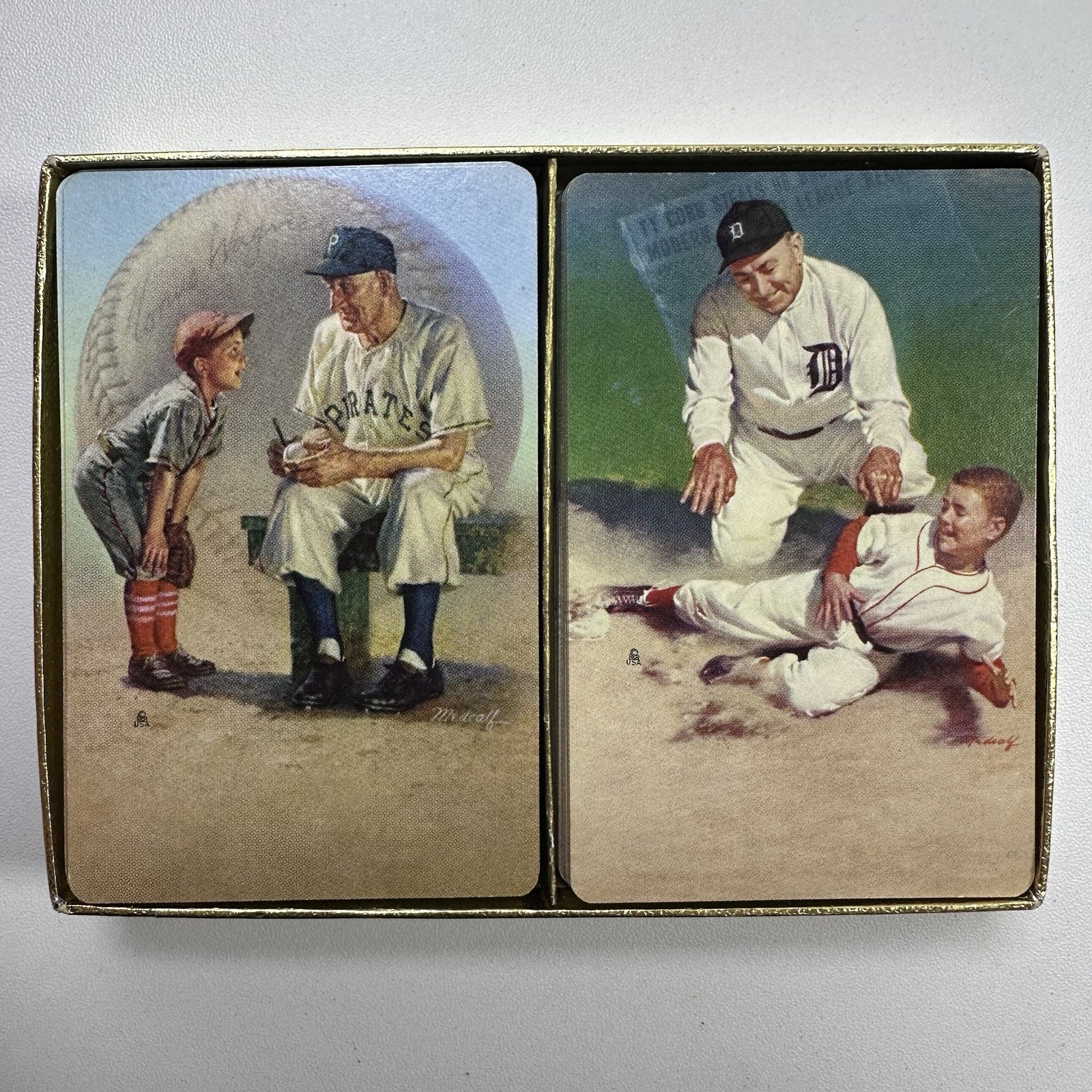 1953 TY Cobb & Honus Wagner Brown & Bigelow Kings of The Diamond Playing Cards