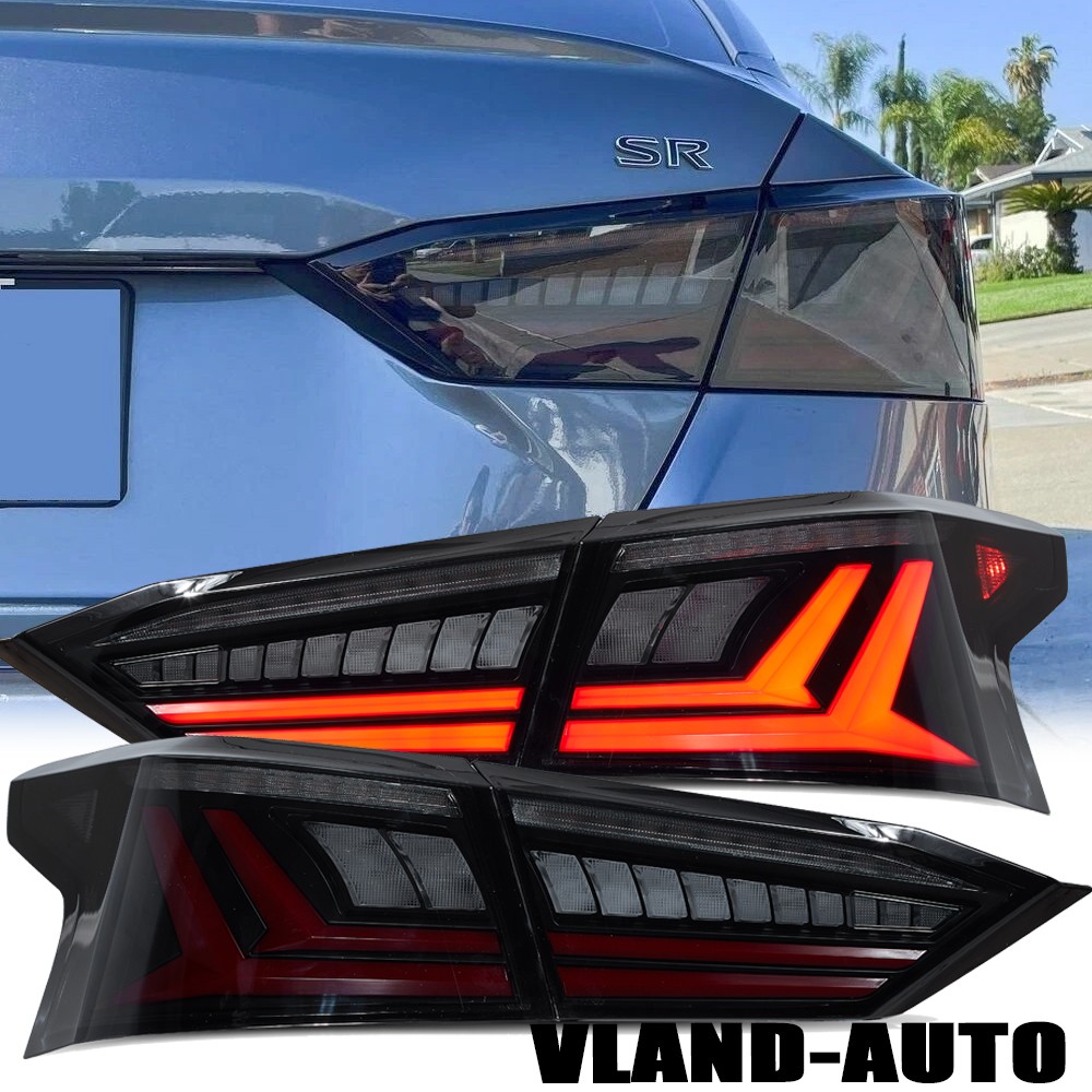 LED Tail Lights w/Animation for Nissan Altima Sedan 2019-2025 SMOKE Brake Light LED Tail Lights w/Animation for Nissan Altima Sedan 2019-2025 SMOKE Brake Light