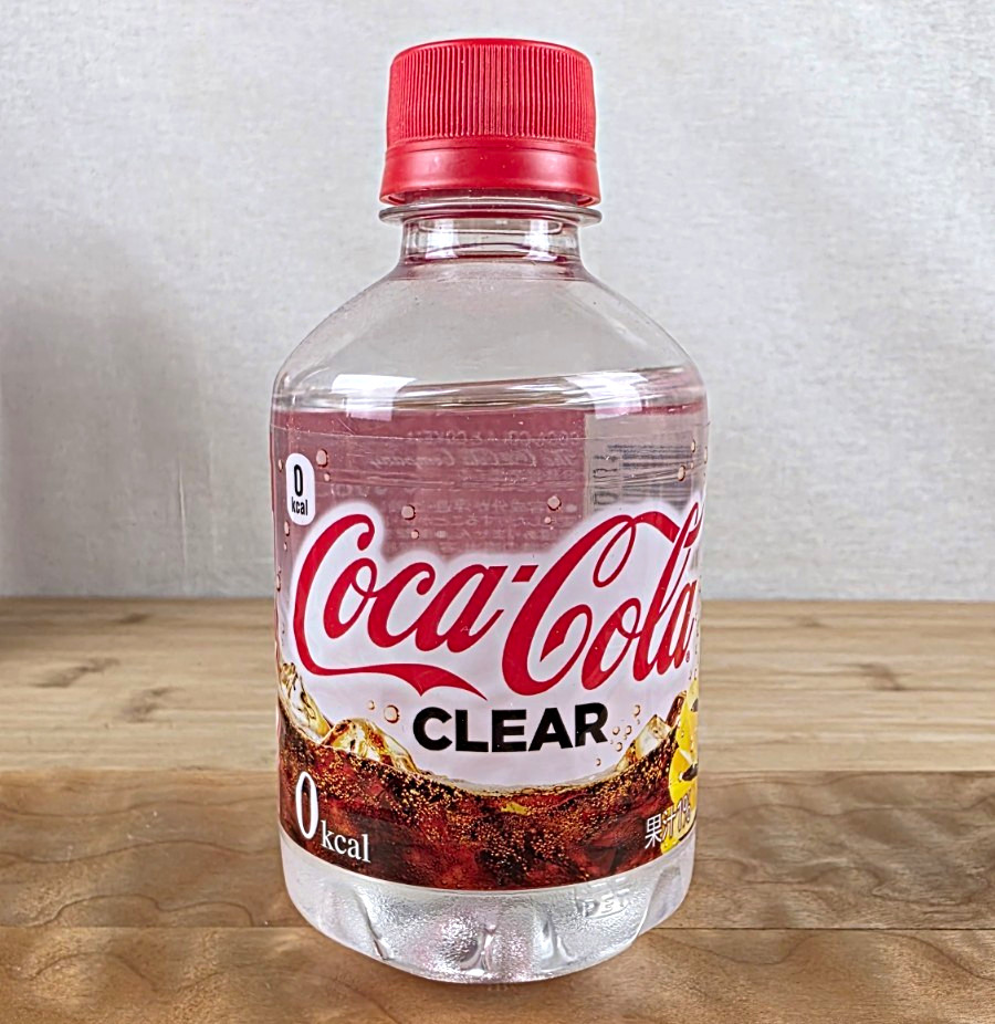 2018 Coca-Cola Clear Japan 280ml Unopened Full Bottle Japanese Coke 0 Cal