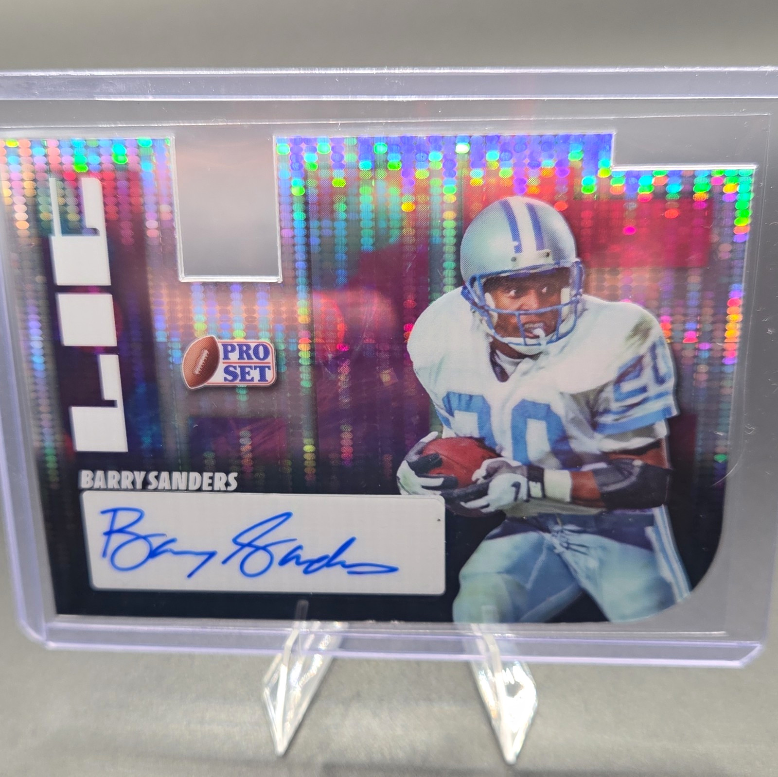 Leaf 2025 Pro Set Metal Barry Sanders Silver Pulsar /10 #L-BS1 Auto